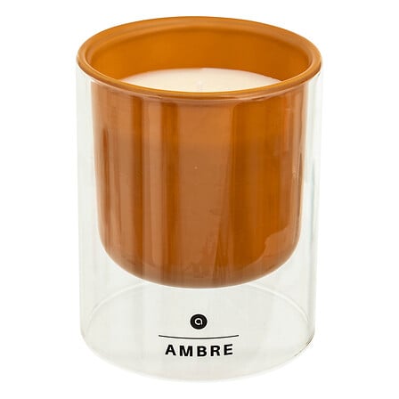 Ss25 Glass Candle Amber 220g Gift