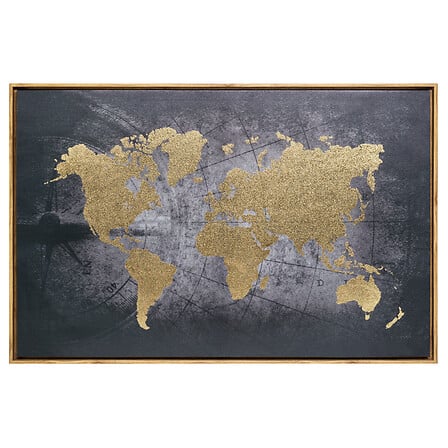 Ss25 World Frame Foil Canvas 58x88cm Gift