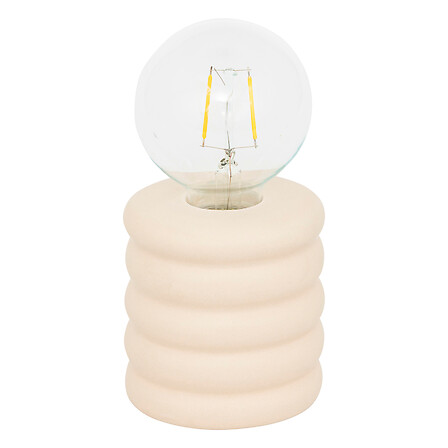 Ss25 Perry Beige Ceramic Lamp Led H18cm Gift