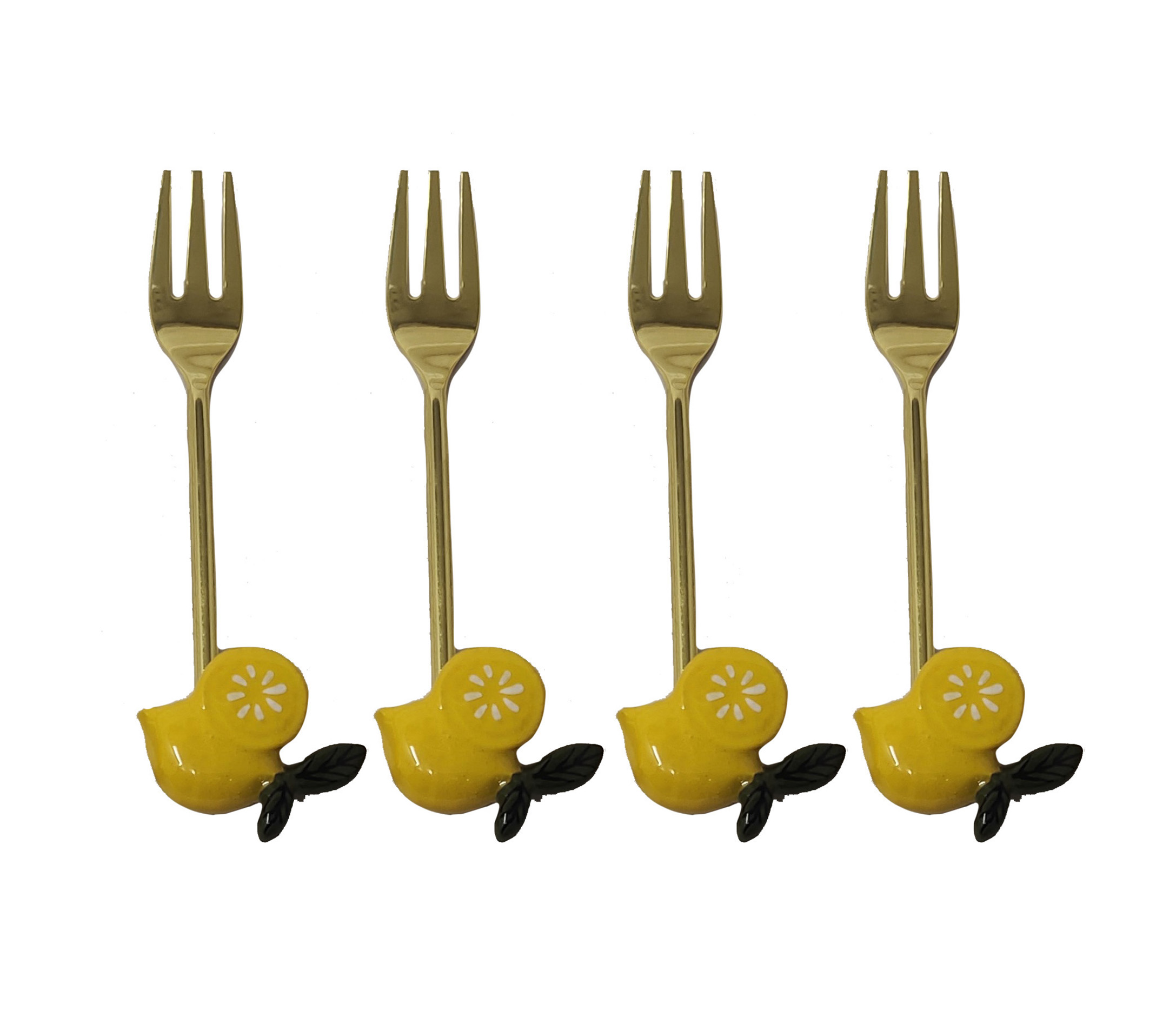 Ss25 Set Of 4 Lemon Forks Gift