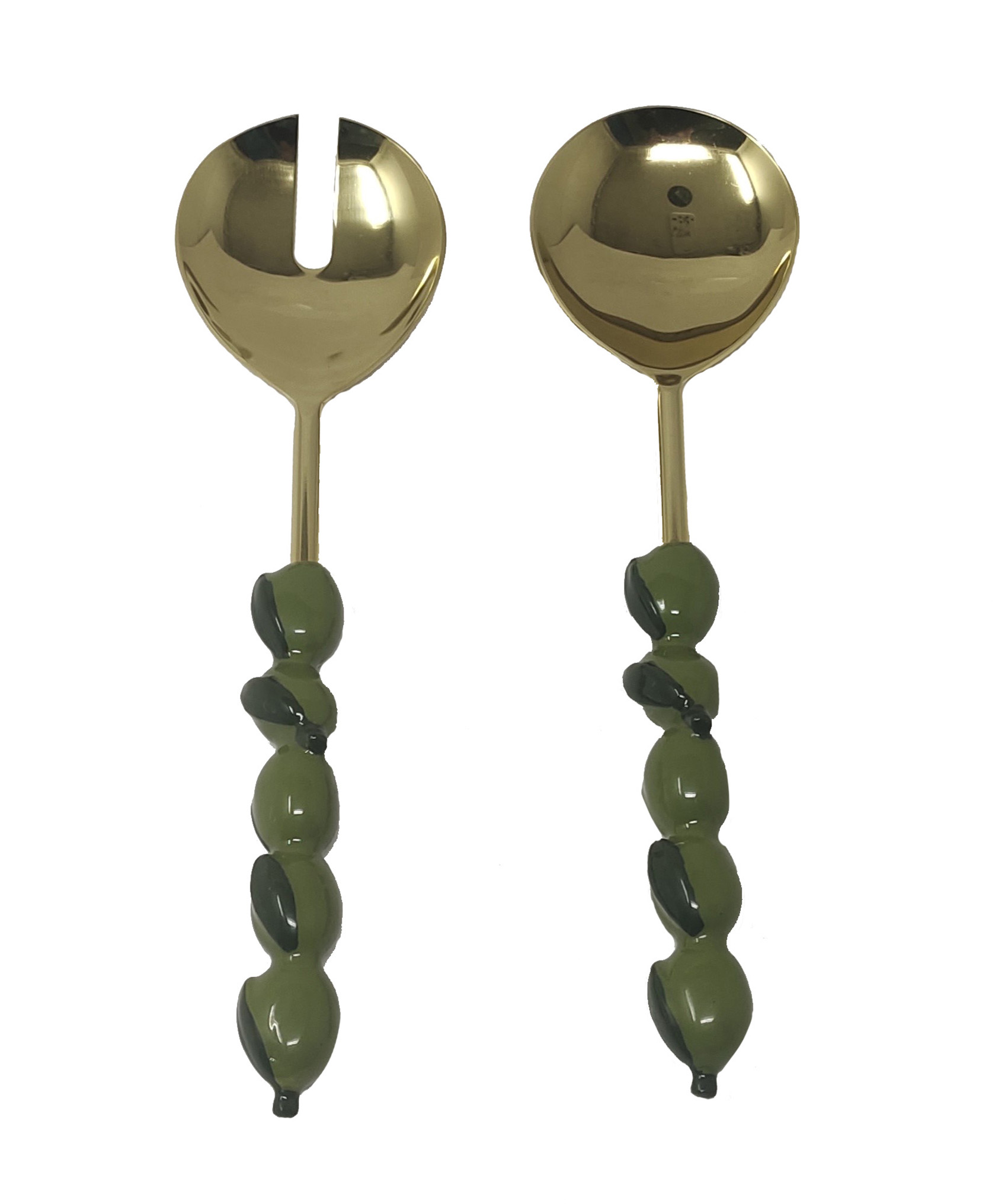 Ss25 Set Of 2 Salad Servers - Olive Gift