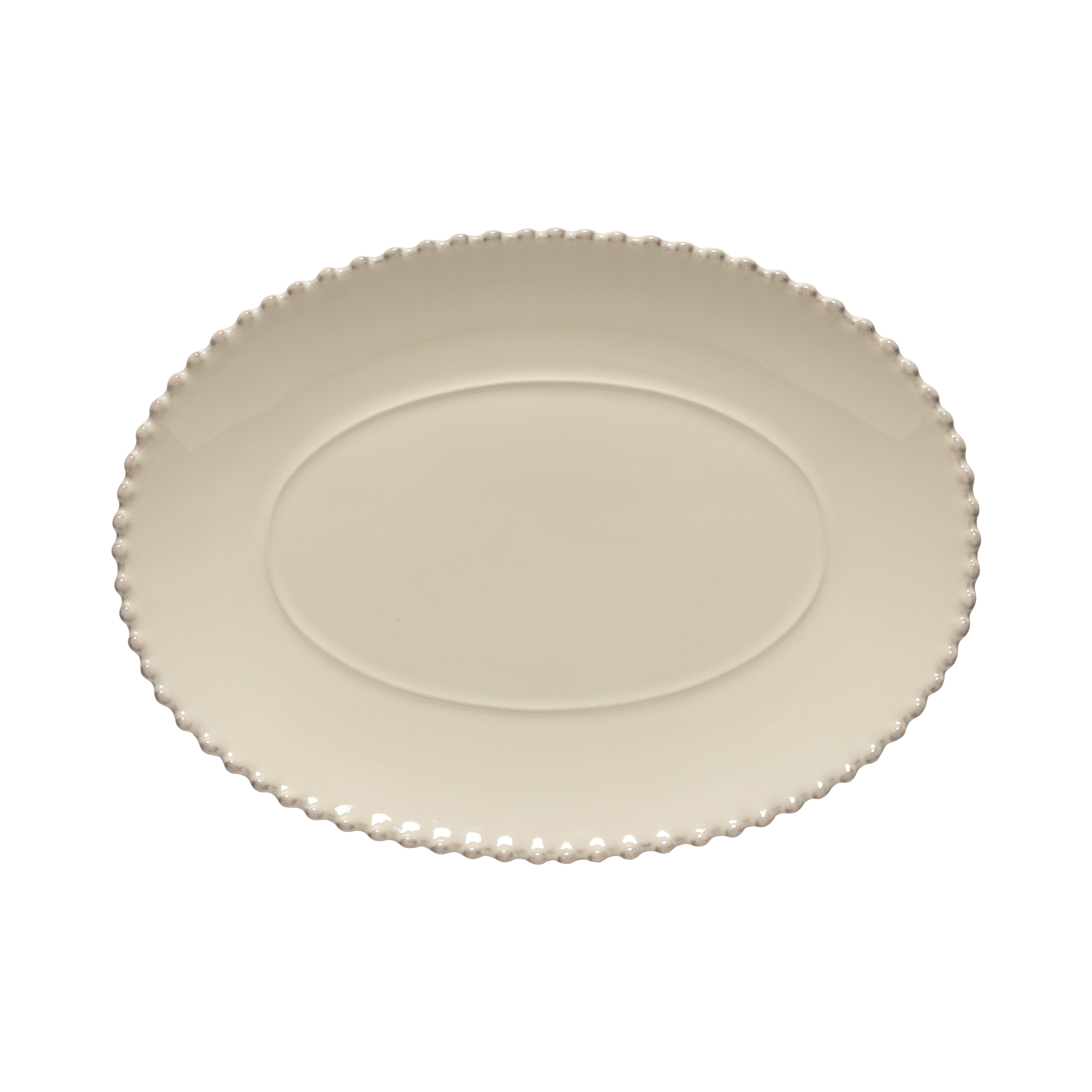 Pearl Cream Oval Platter 34cm Gift