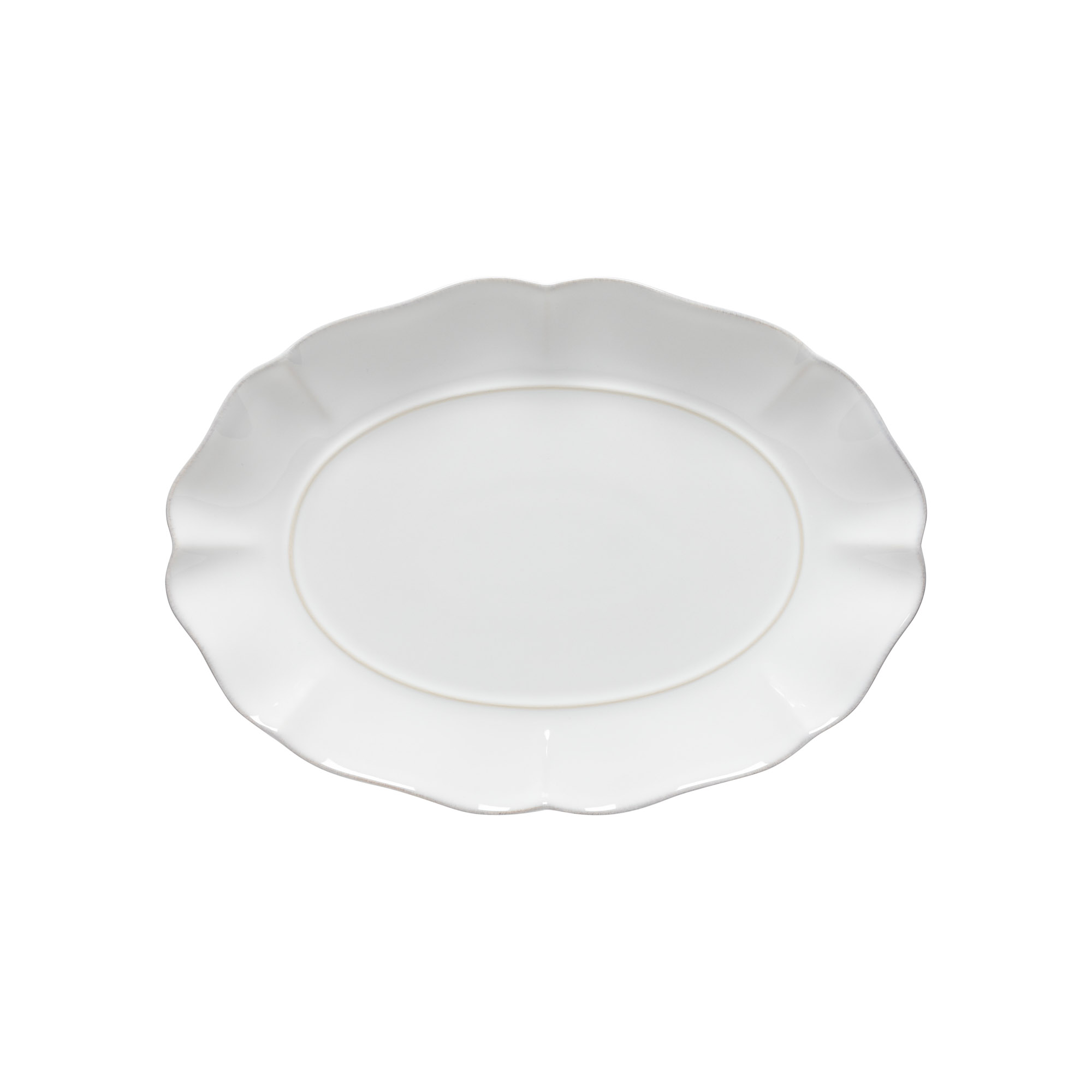 Rosa White Oval Platter 30cm Gift