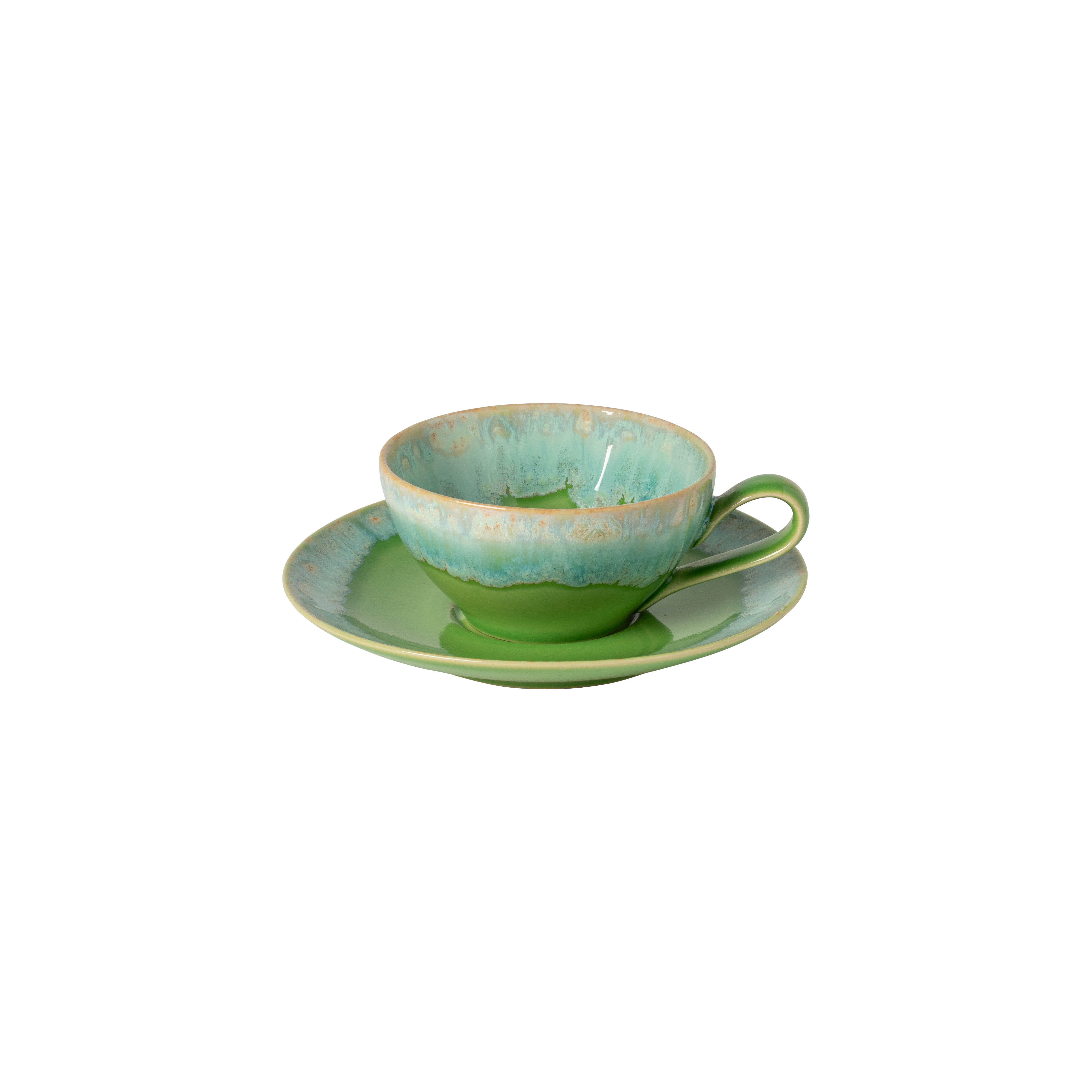 Taormina Lime Green Teacup And Saucer 0.20 L Gift