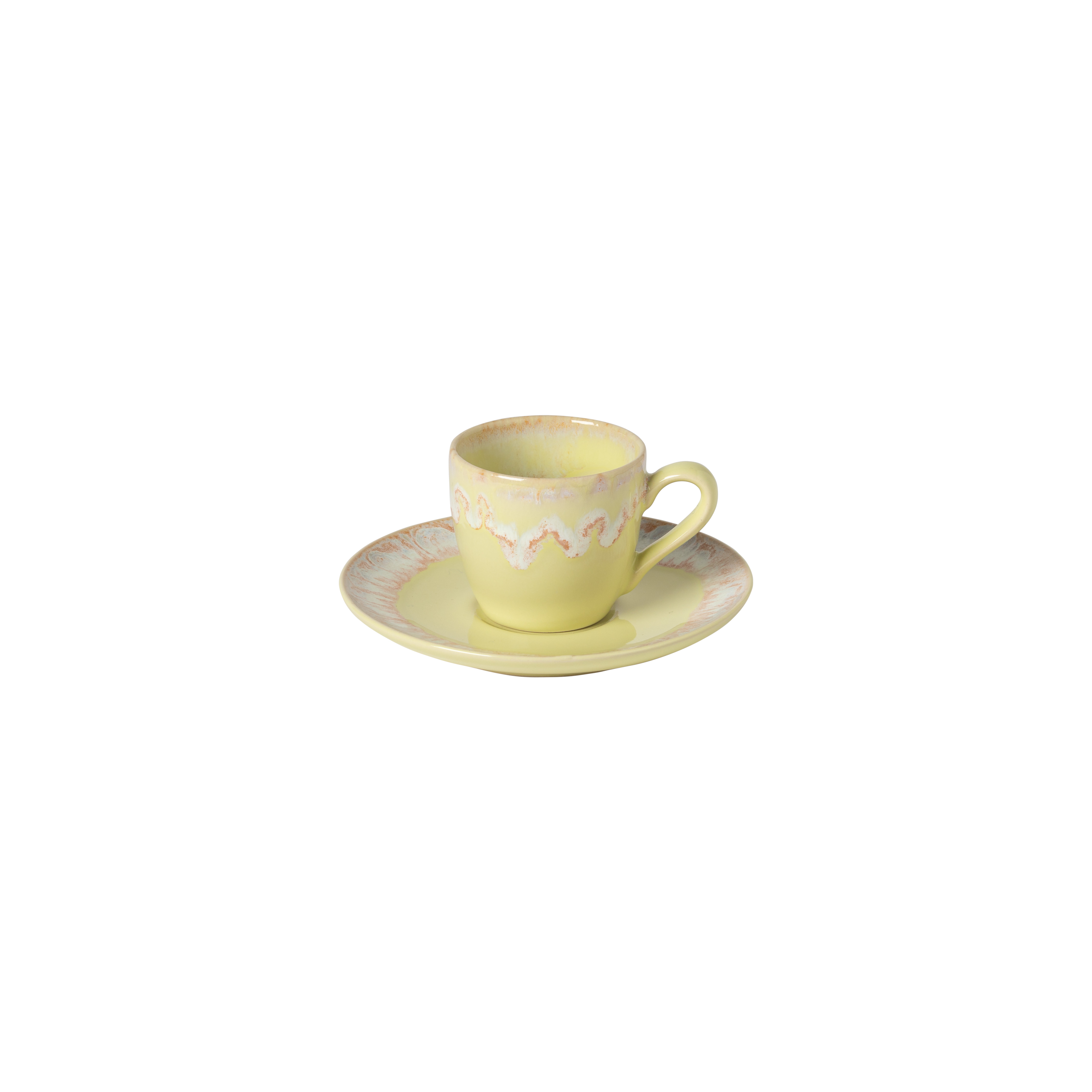 Taormina Sand Yellow Coffee Cup And Saucer 0.10 L Gift