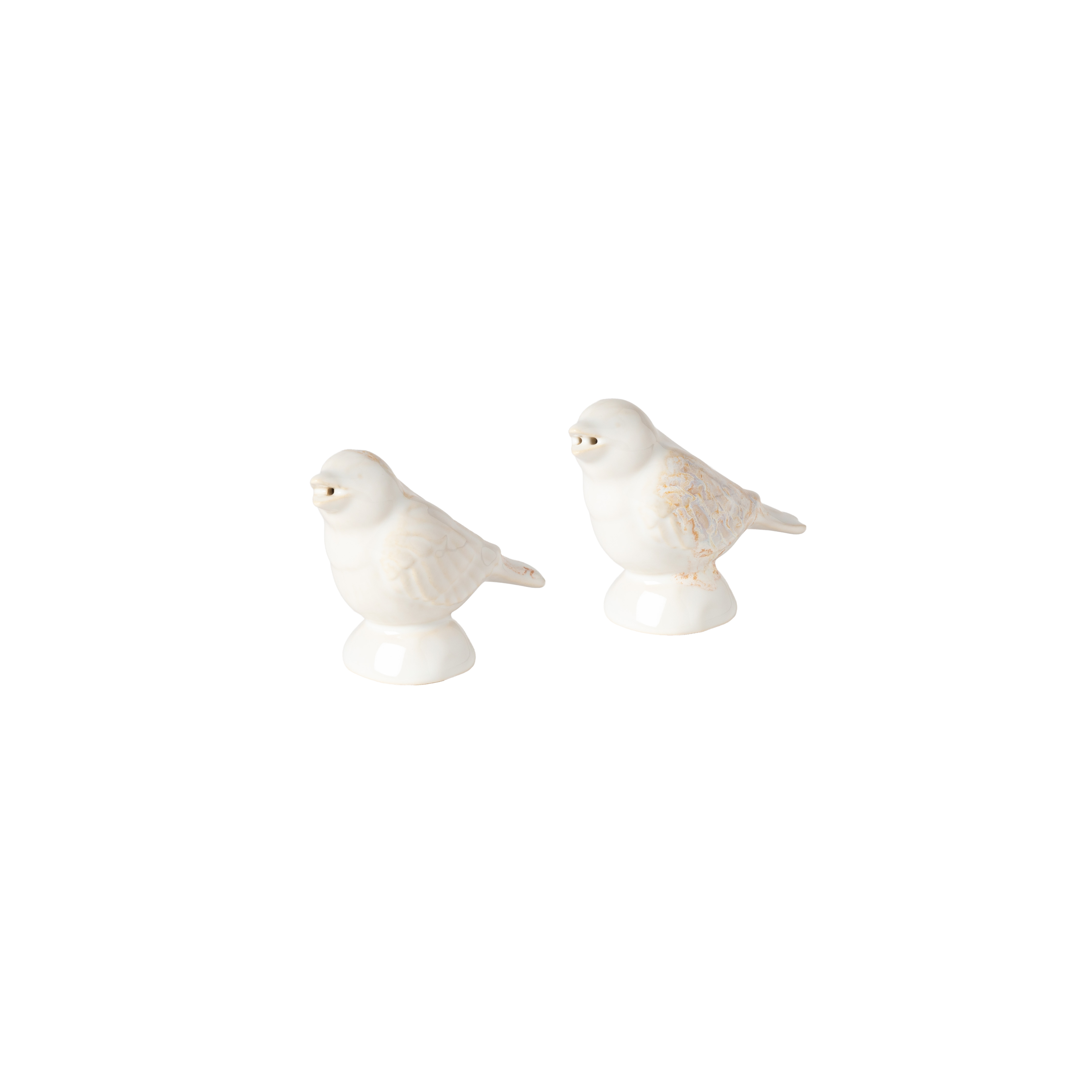 Taormina White Salt And Pepper Shaker Sparrow 9cm Gift