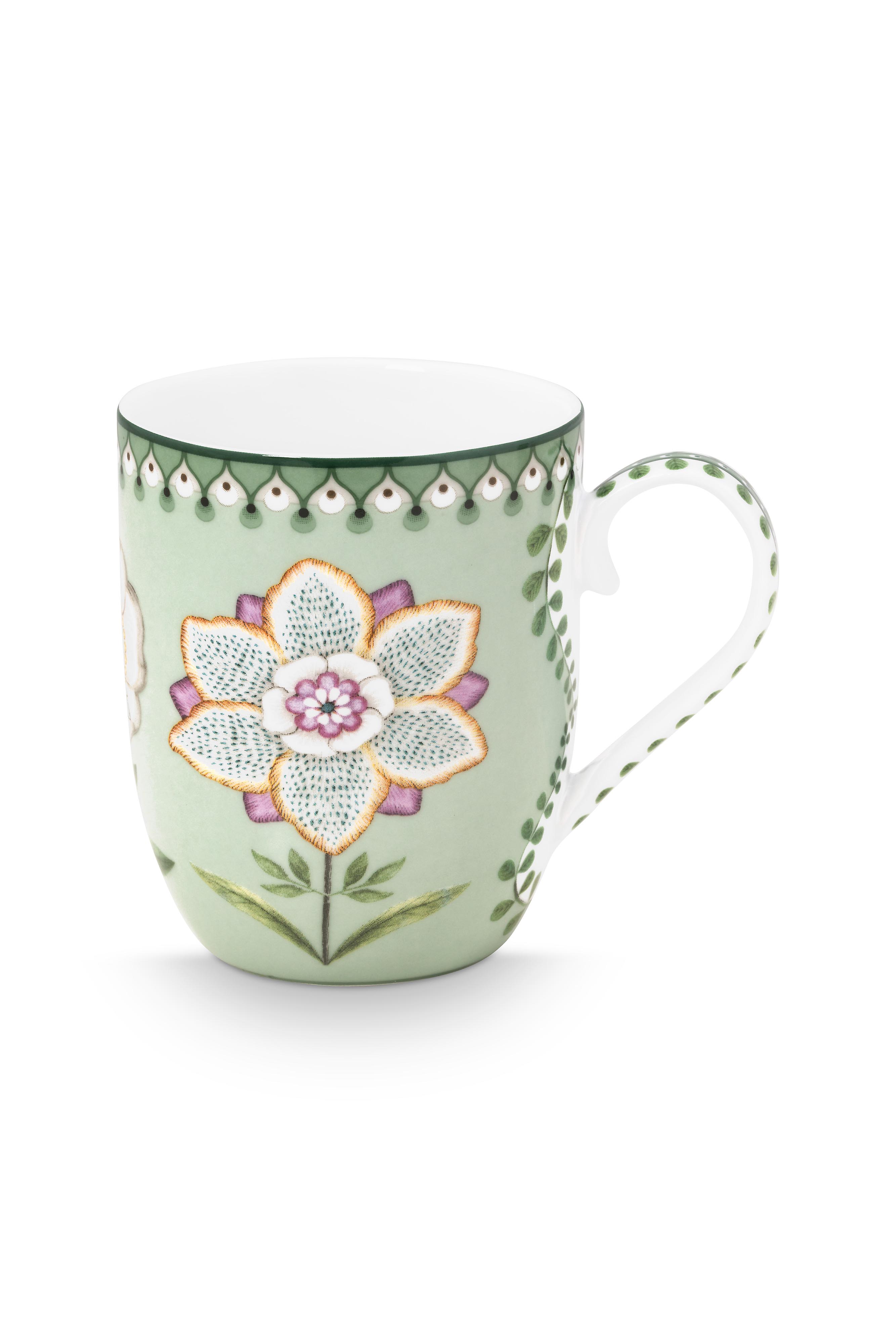 Mug Small Lily & Lotus Light Green 145ml Gift