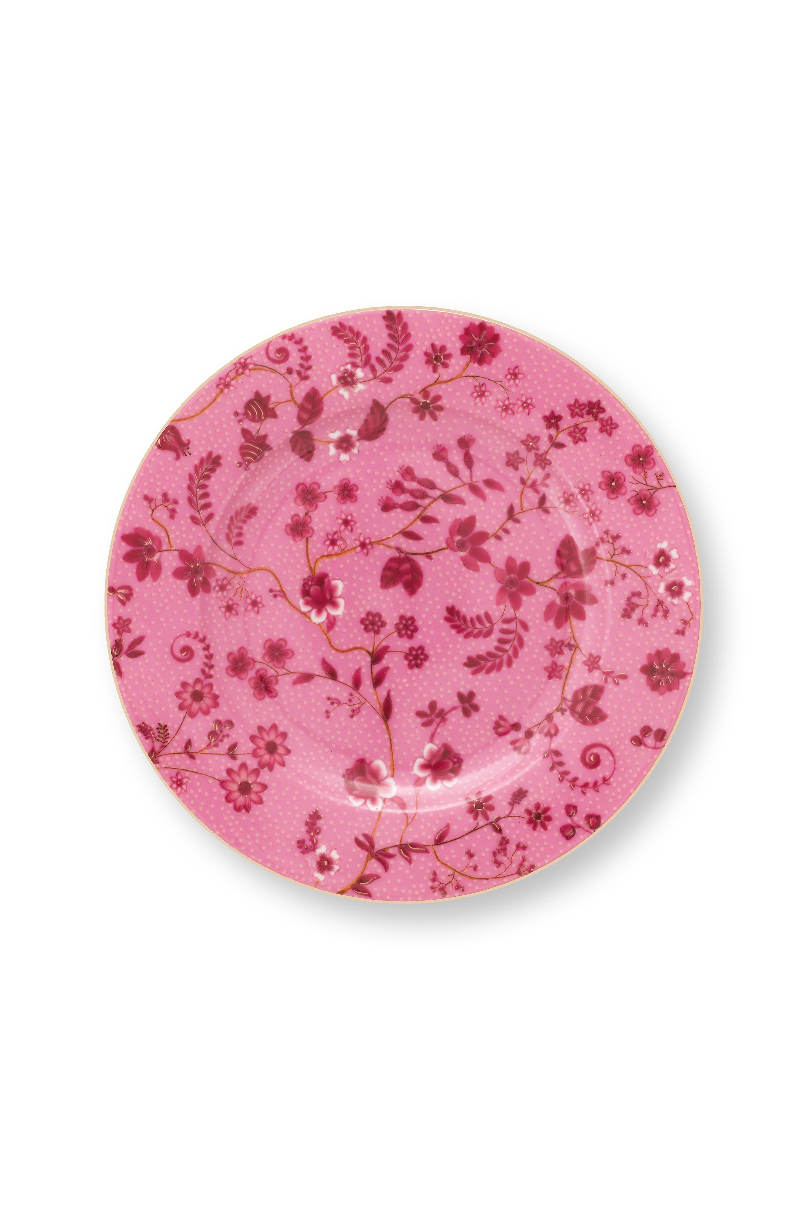 Plate Jolie Flowers Pink 17cm Gift