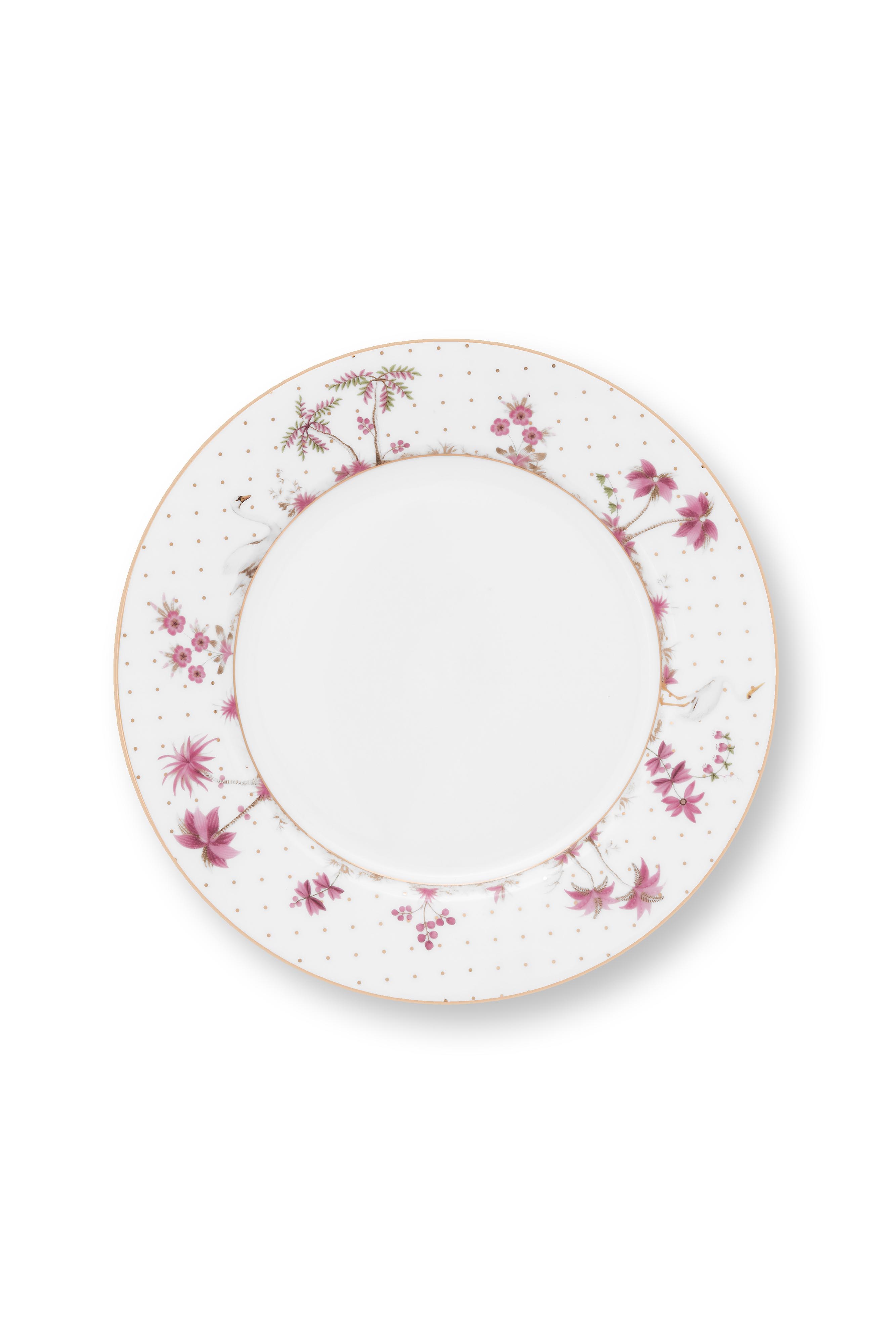 Plate Jolie Dots Gold Pink 21cm Gift