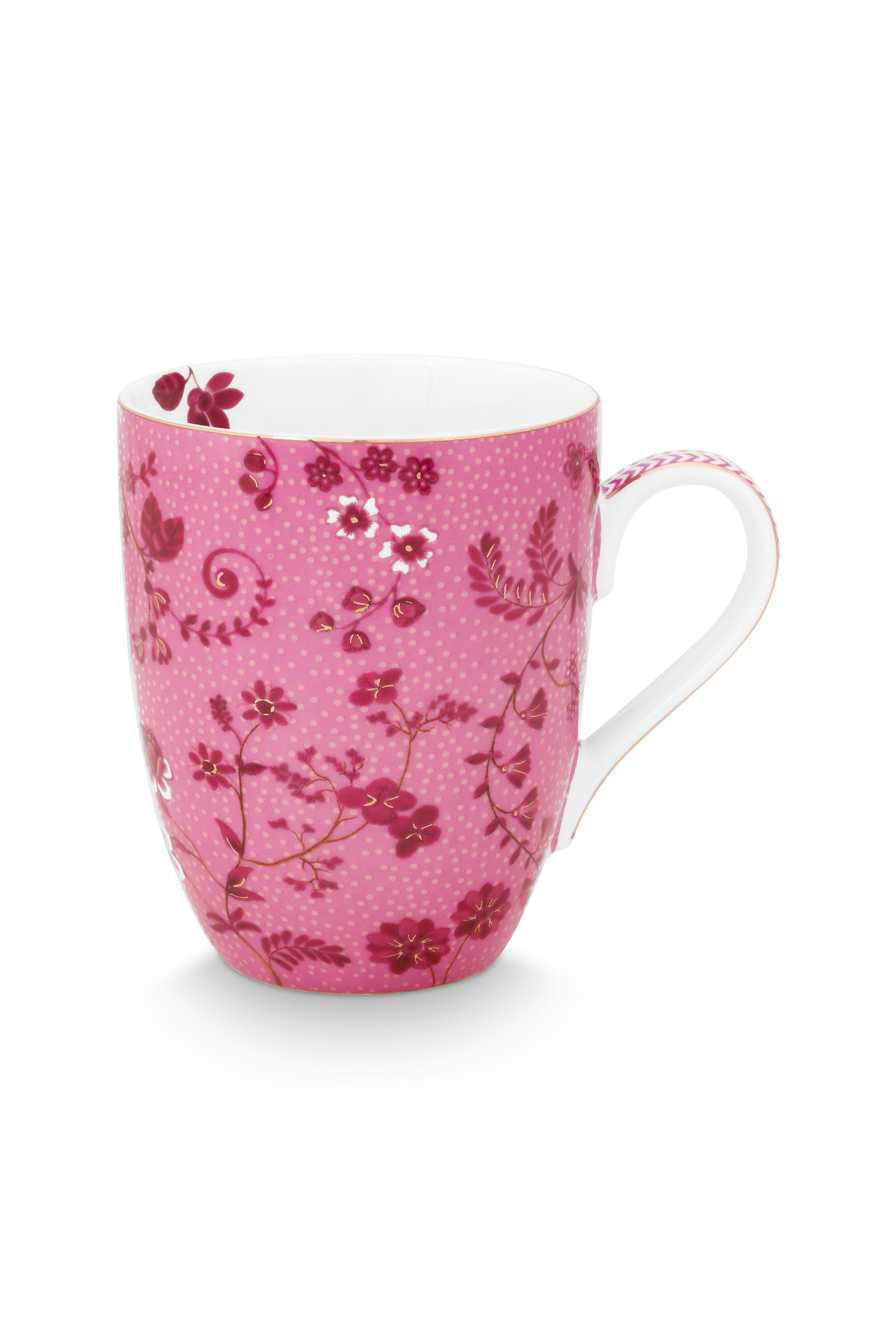 Mug Large Jolie Flowers Pink 350ml Gift