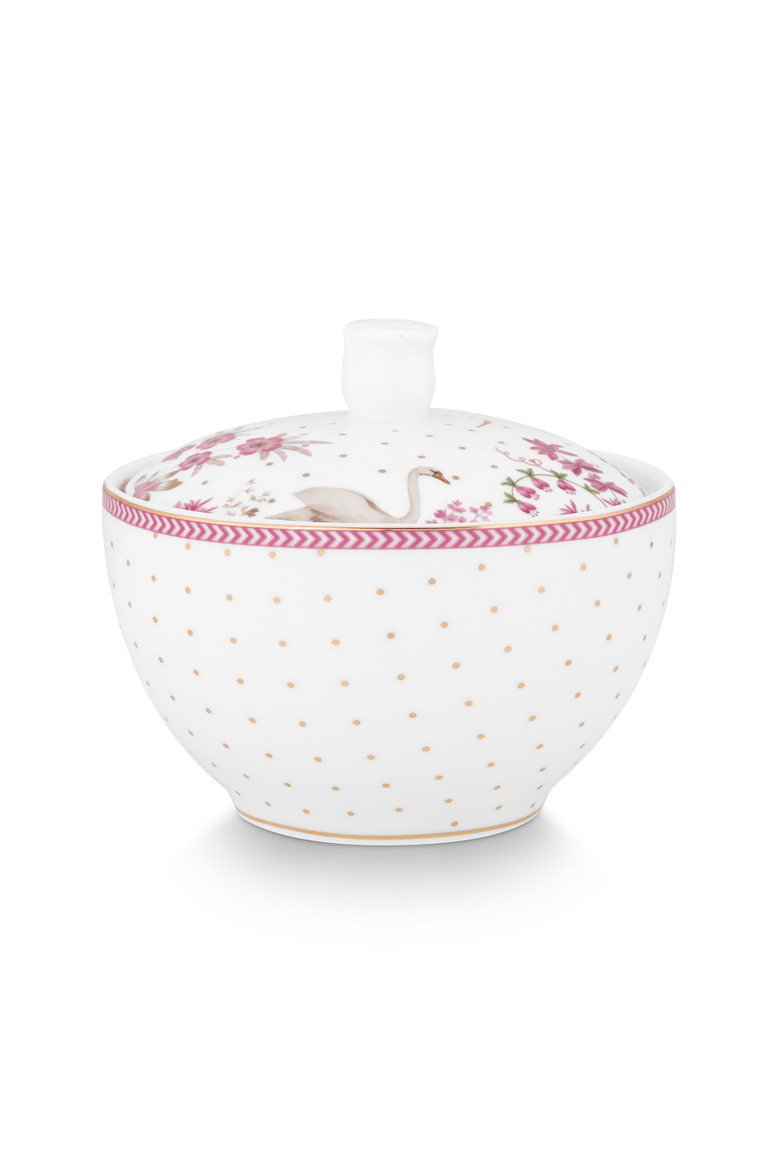 Sugar Bowl Jolie Dots Gold Pink 300ml Gift