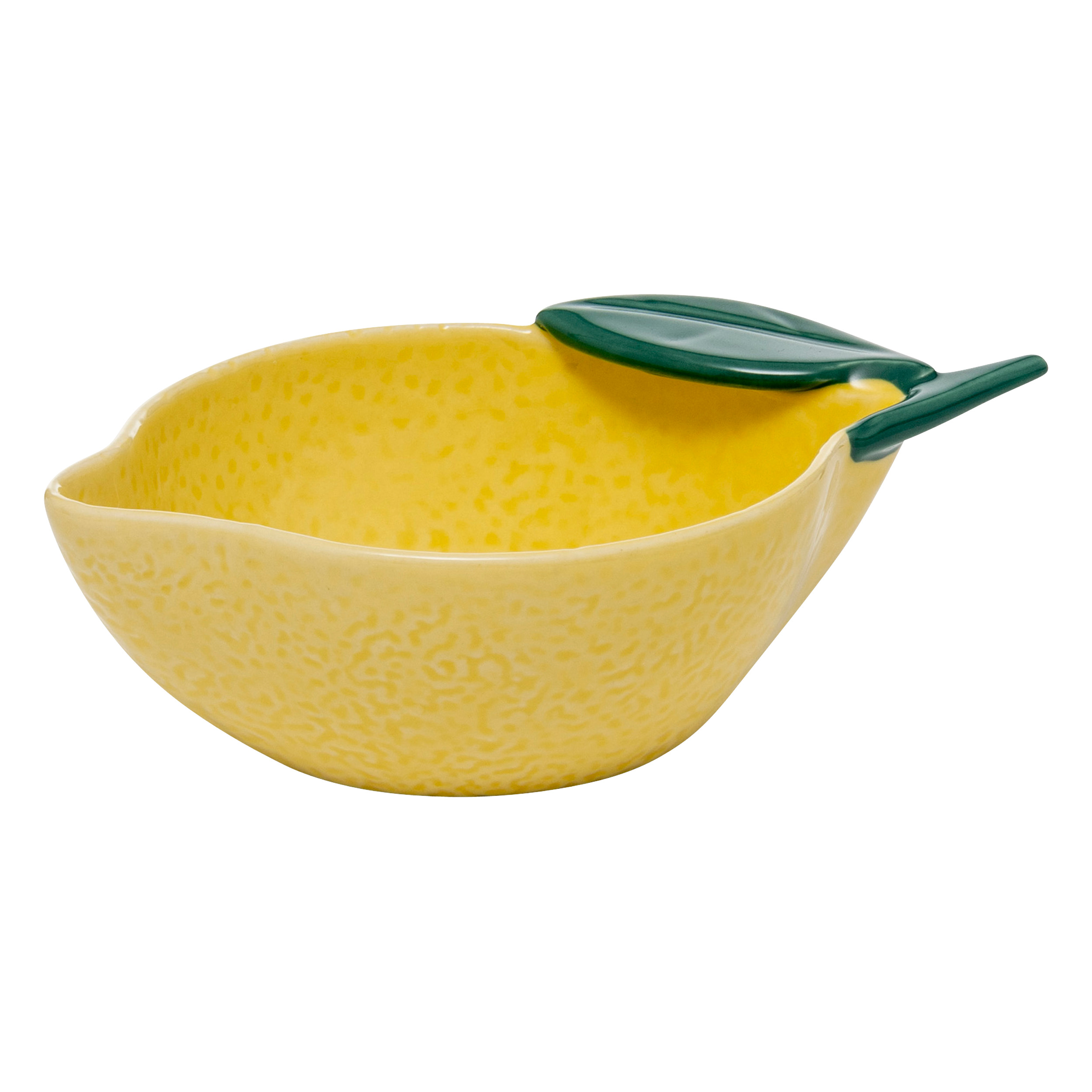 Lemons Bowl 15.4 X 9.5 X 5.3 Yellow Ceramic Gift