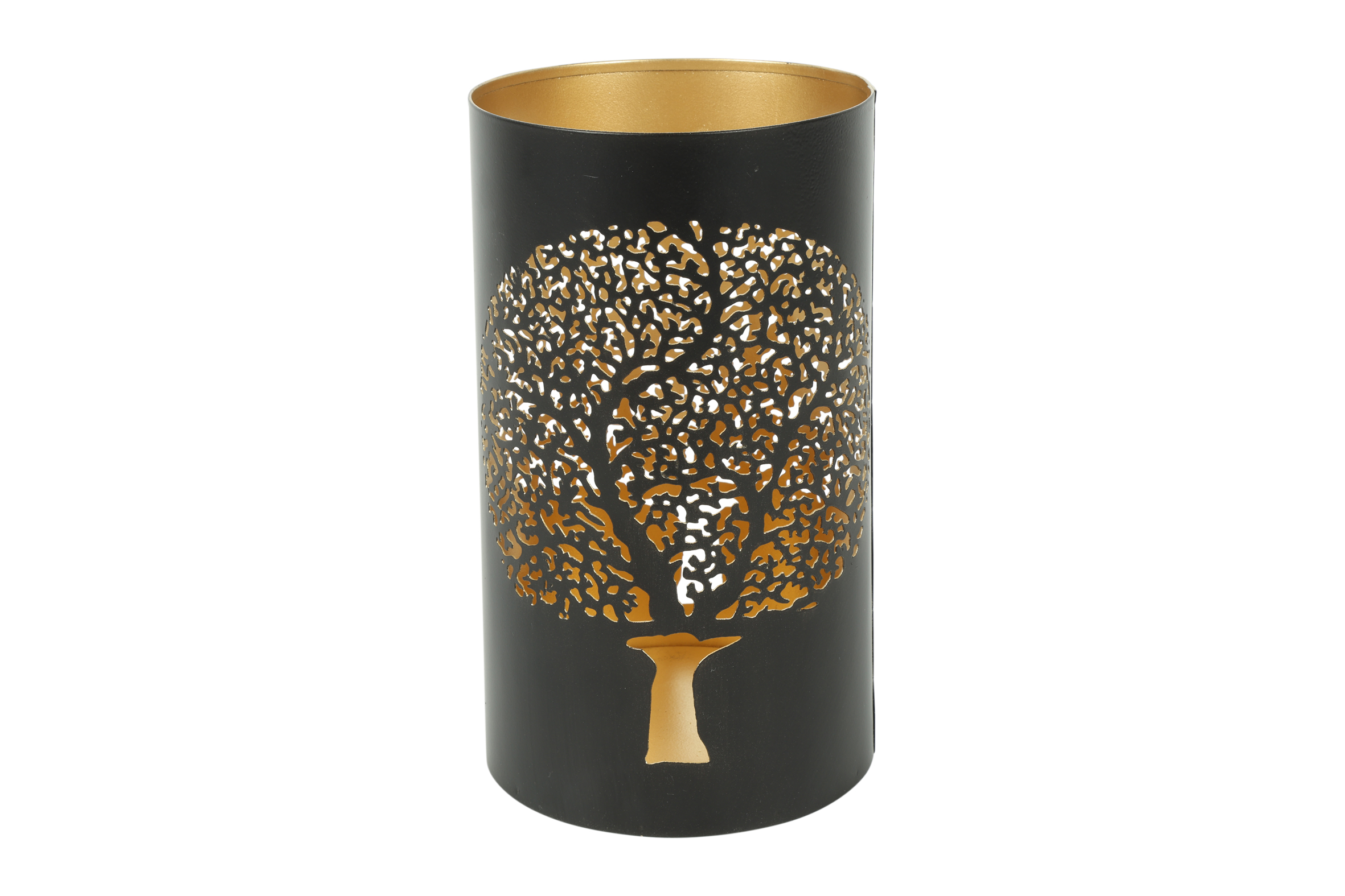 Tealight Rd Fulco L Black Gift