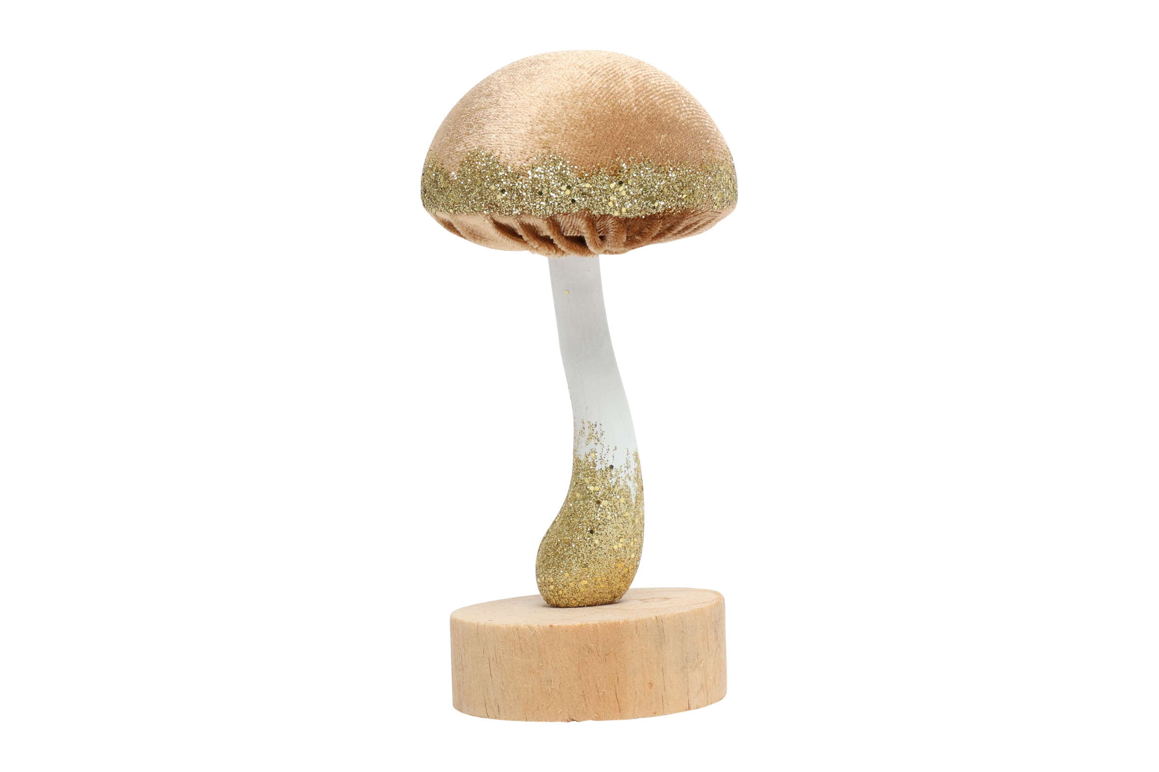 Ornament Mushroom Pejo M L.brown Gift