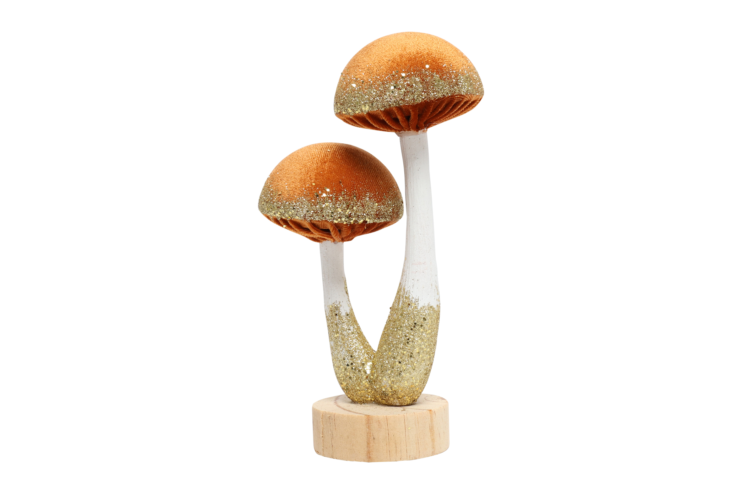 Ornament 2x Mushroom Pejo S Orange Gift