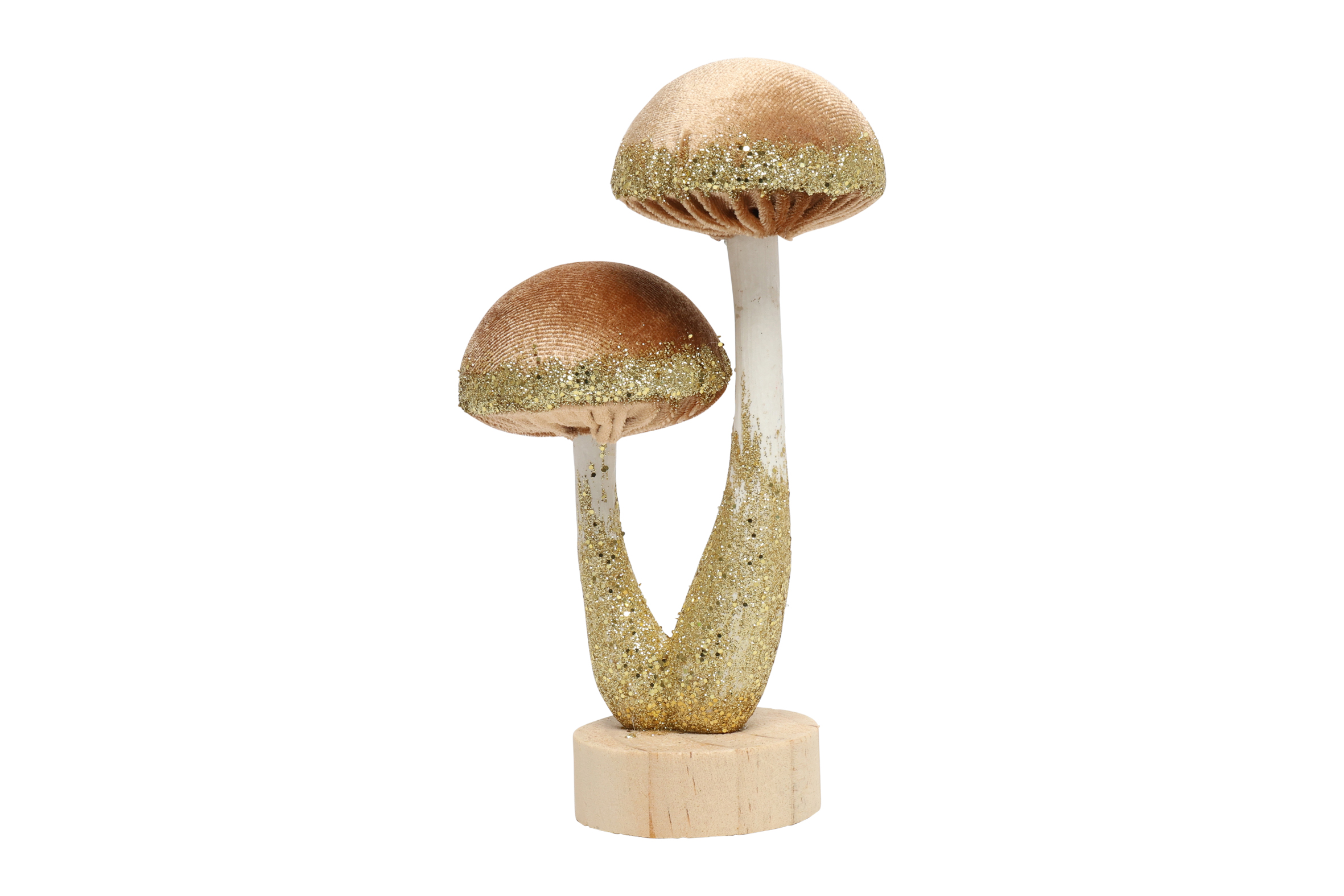 Ornament 2x Mushroom Pejo S L.brown Gift