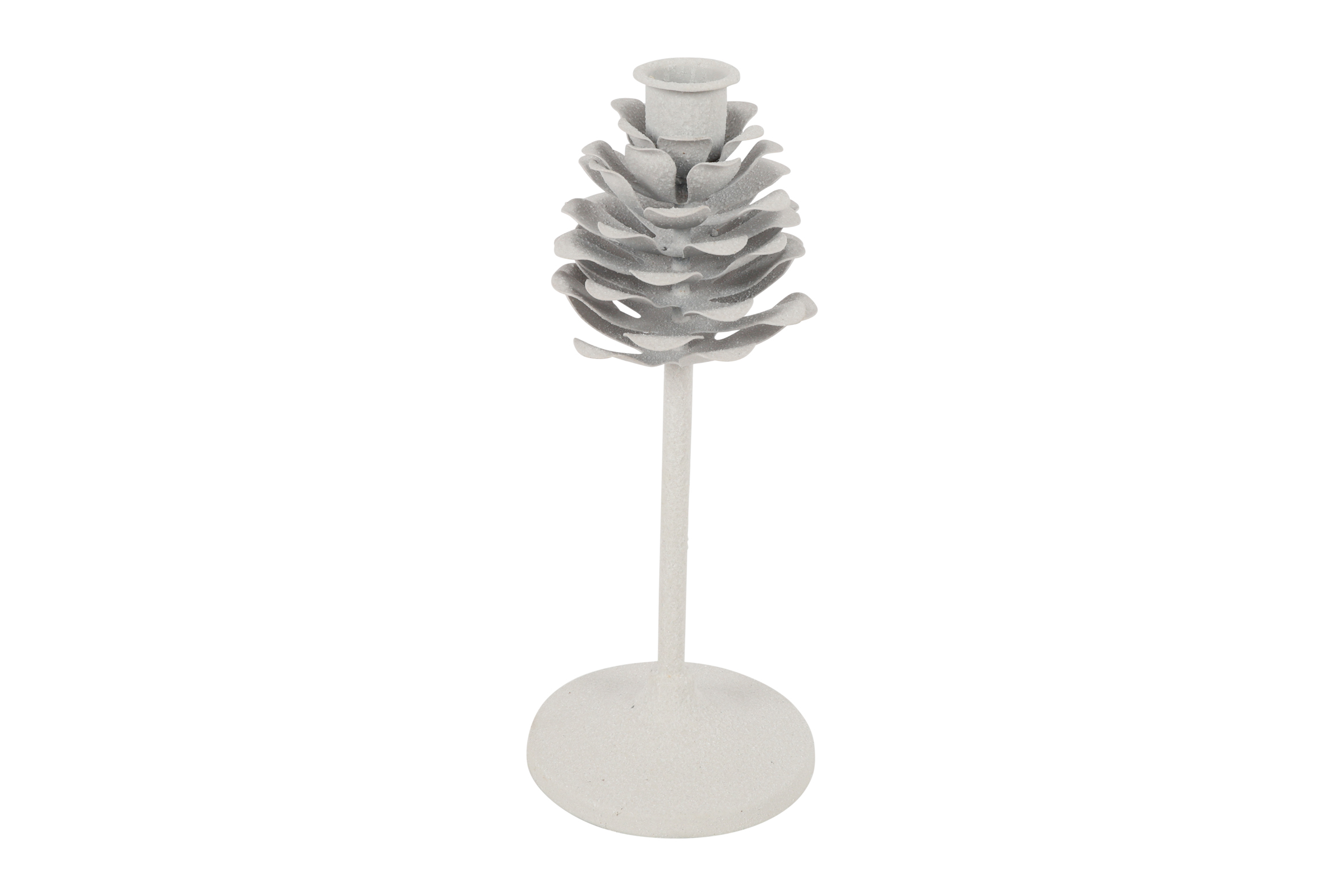 Candle Pine Cone Rd Moja M White Gift