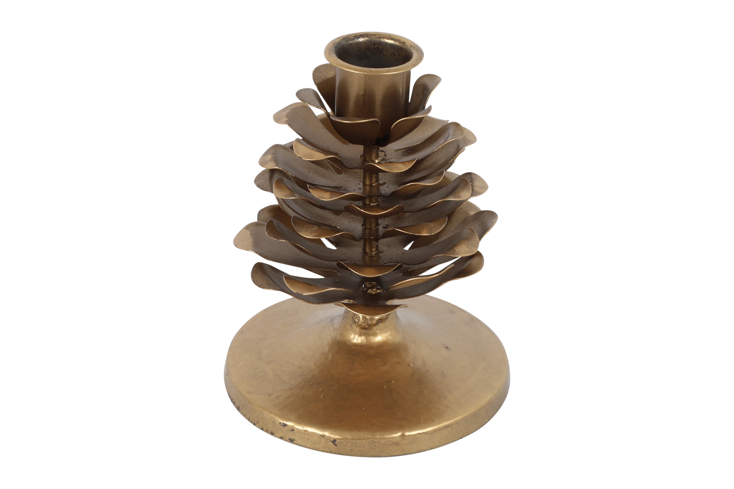 Candle Pine Cone Rd Moja S Gold Gift