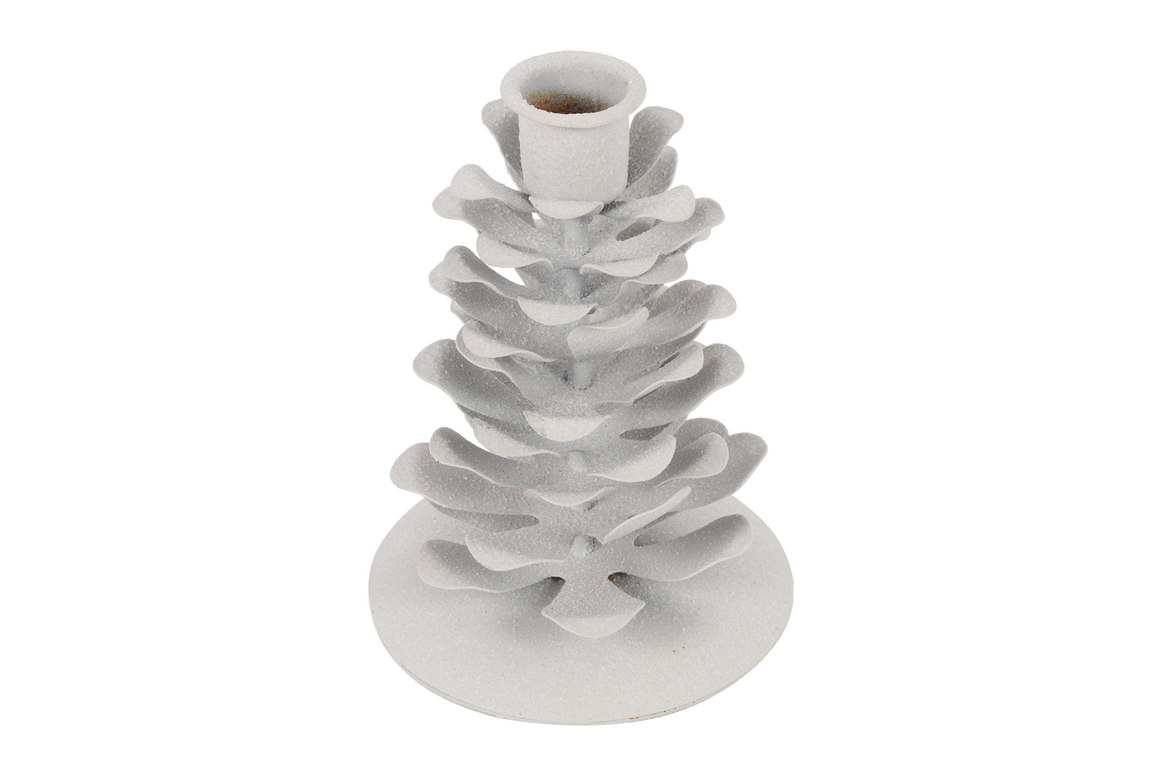 Candle Pine Cone Rd Pina S White Gift