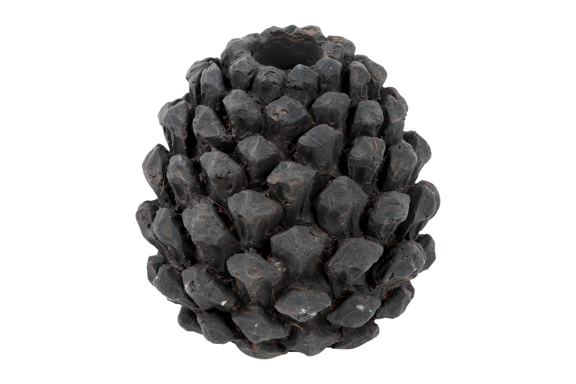 Candle Pine Cone L Brown Gift