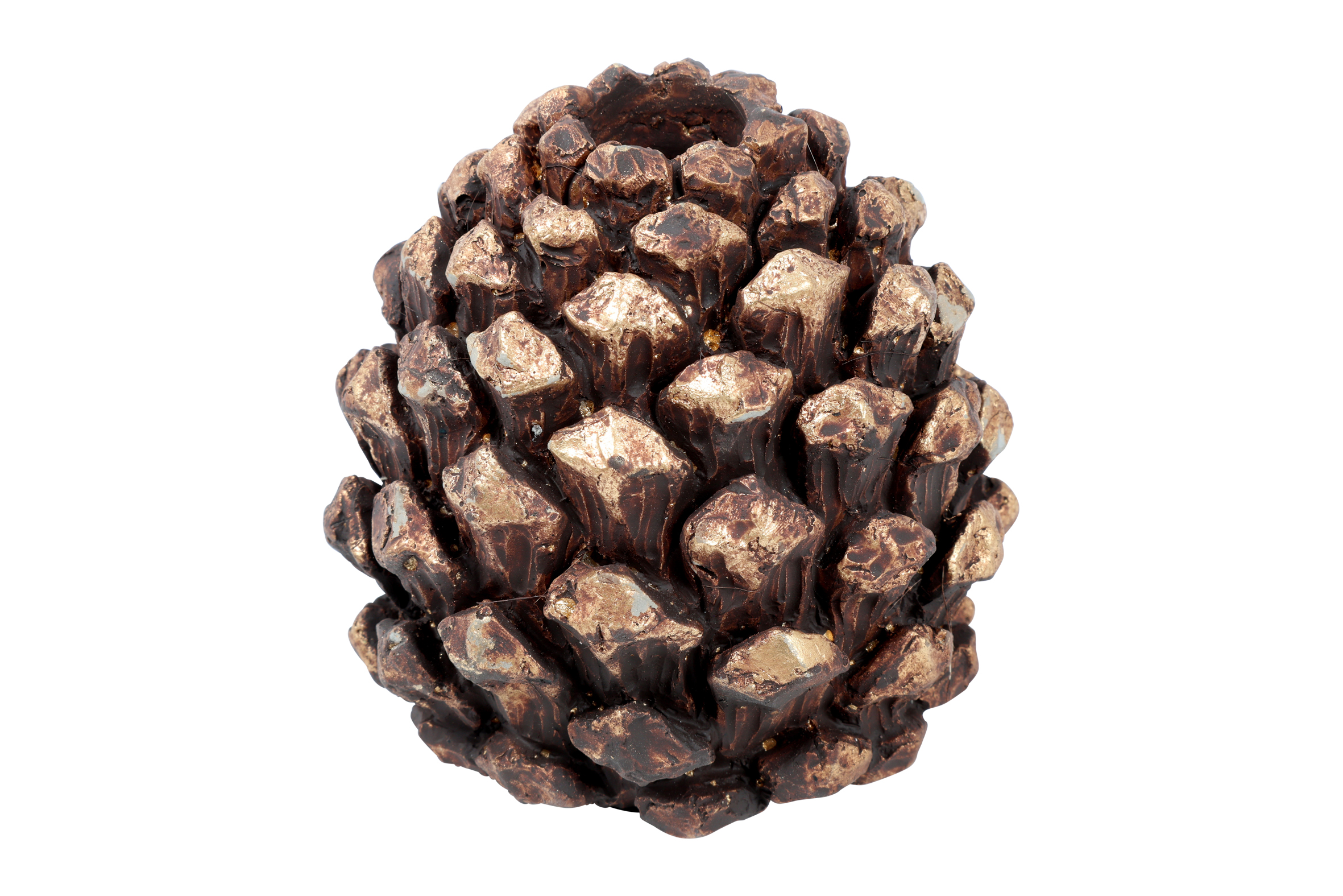 Candle Pine Cone L D.brown Gift