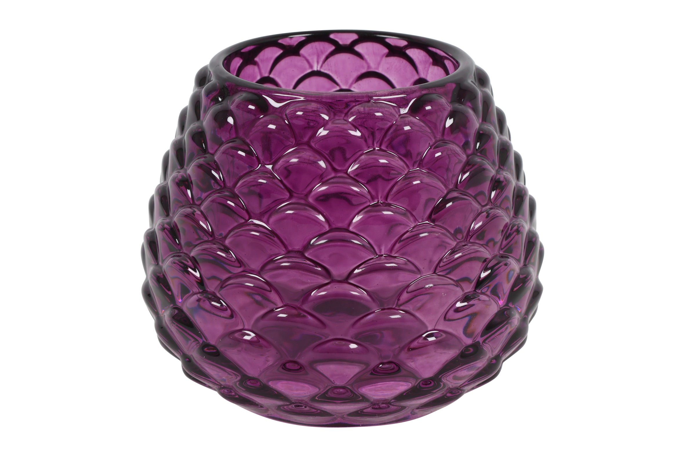 Tealight Pinecone Traun L Purple Gift