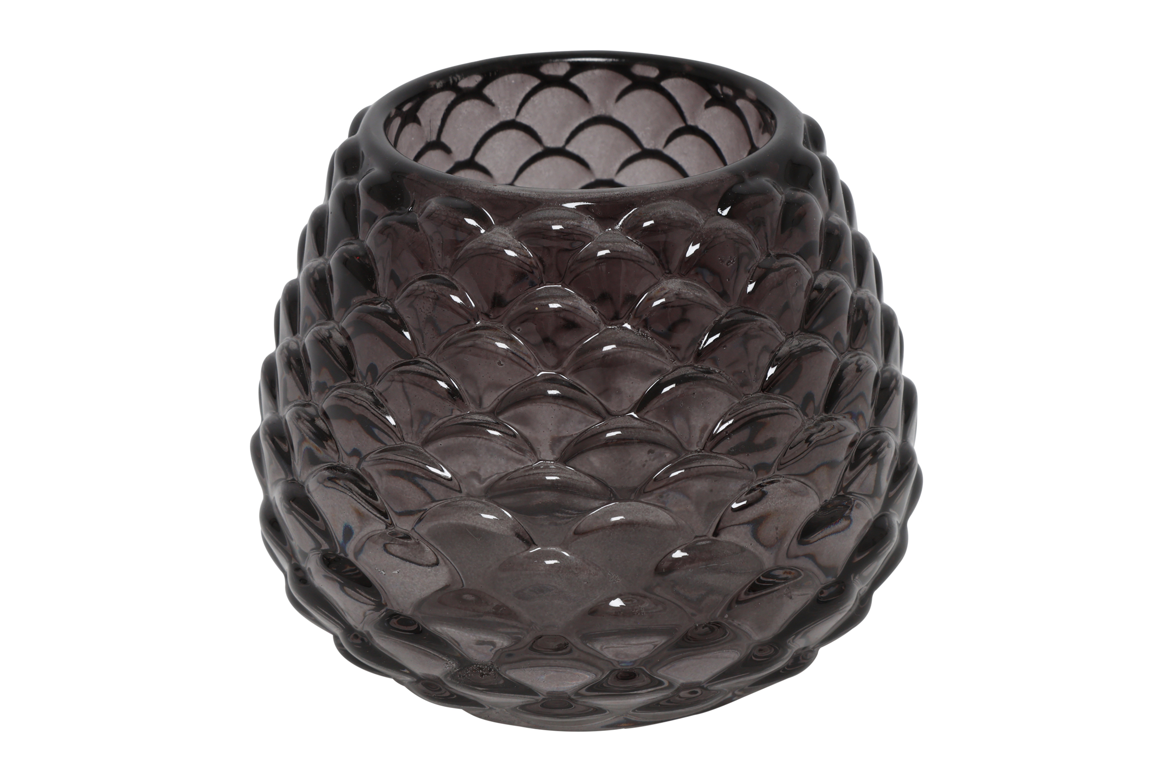 Tealight Pinecone Traun L Grey Gift