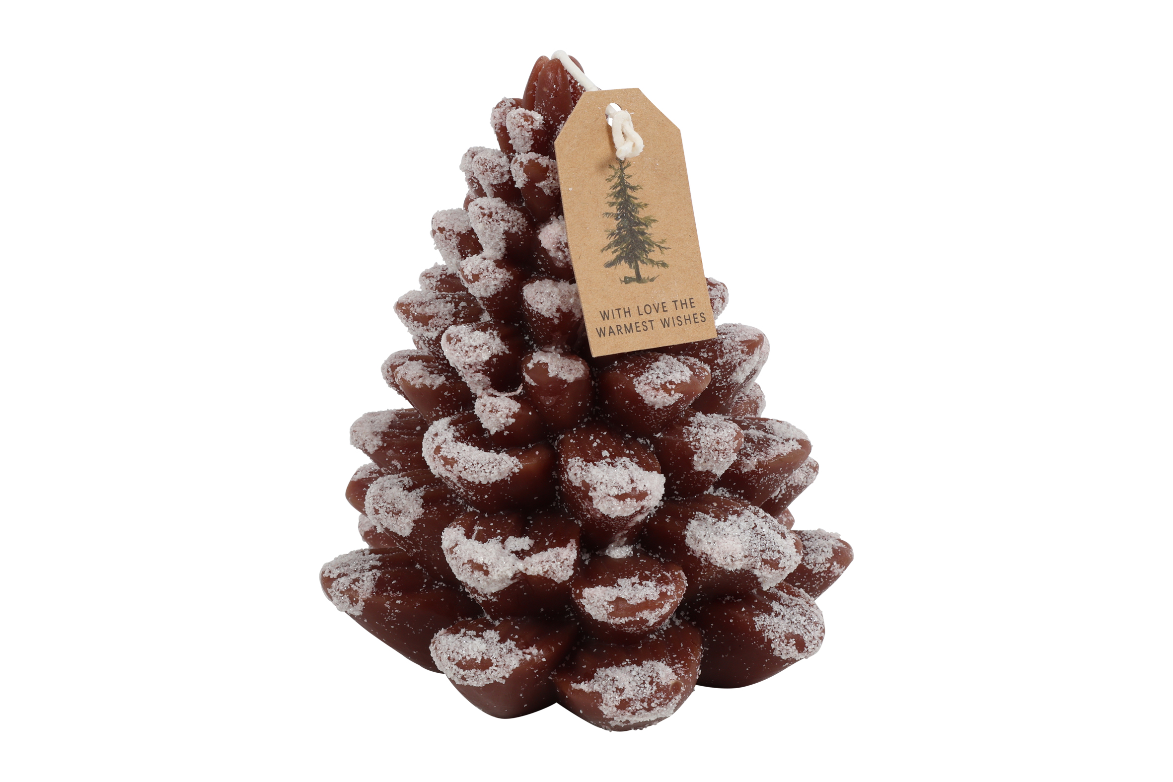 Candle Pinecone M Brown Gift