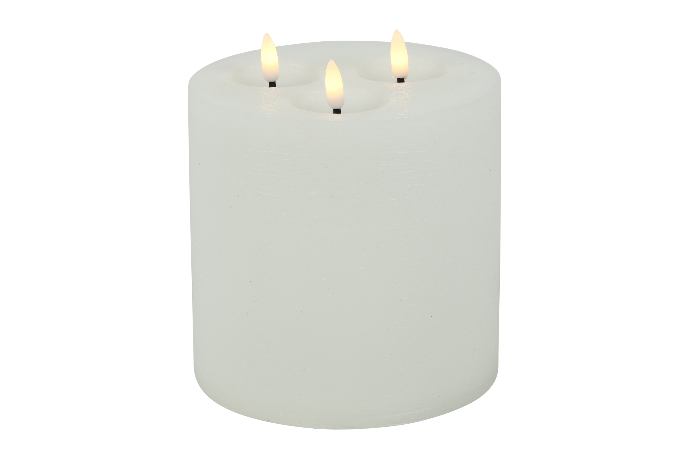 Pillar Candle 15cm Led Rd Lyon L White Gift