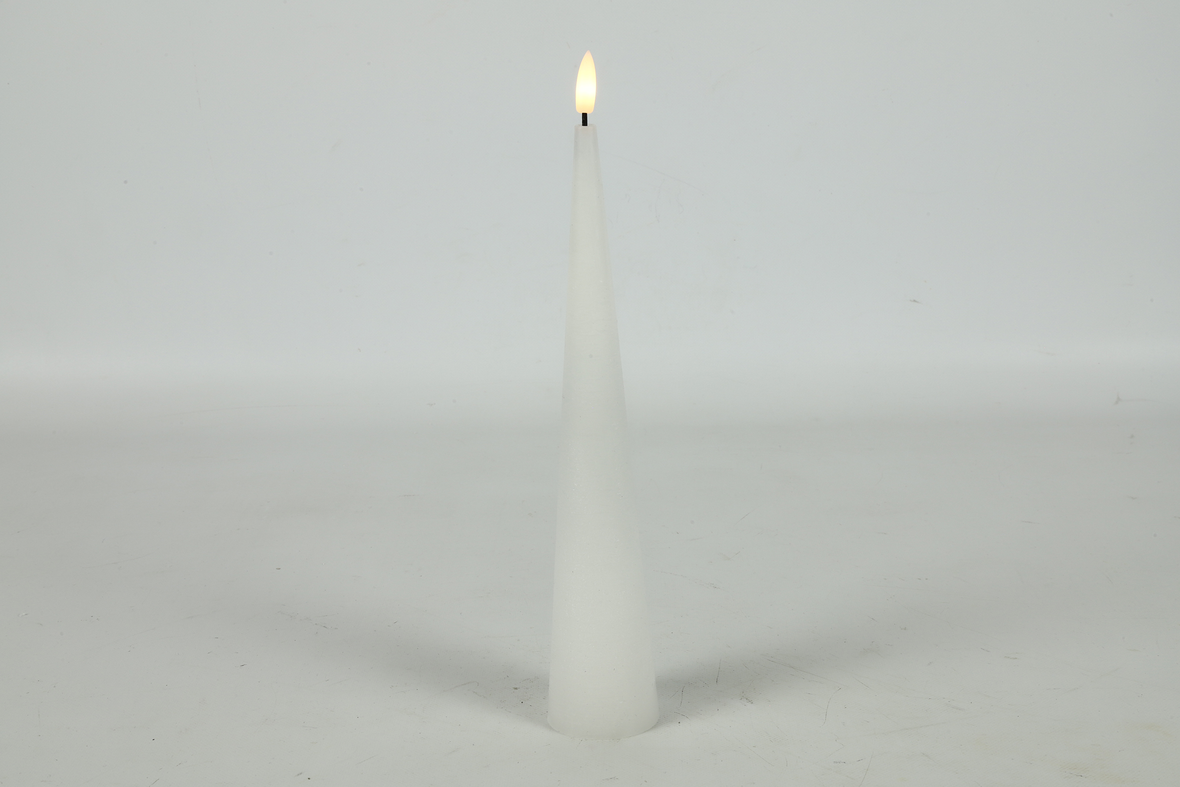 Cone Candle 5cm Led Co Lyon M White Gift