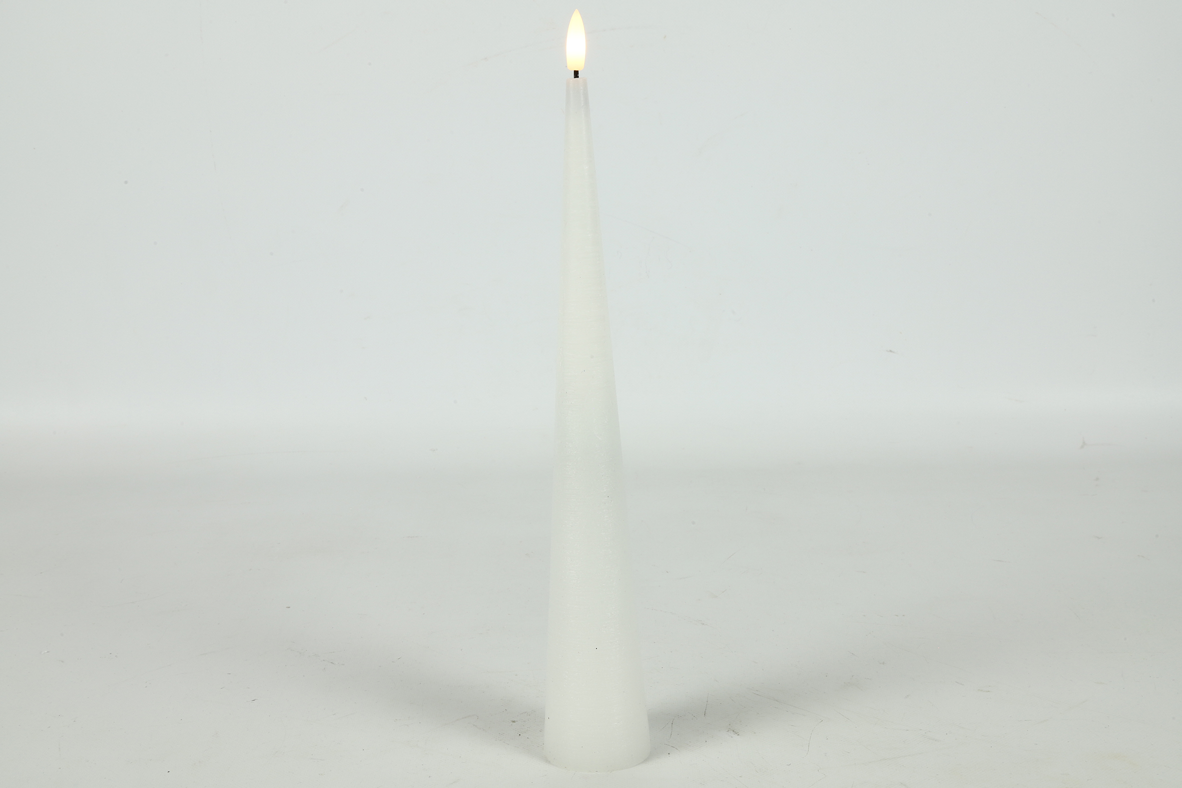 Cone Candle 5cm Led Co Lyon L White Gift