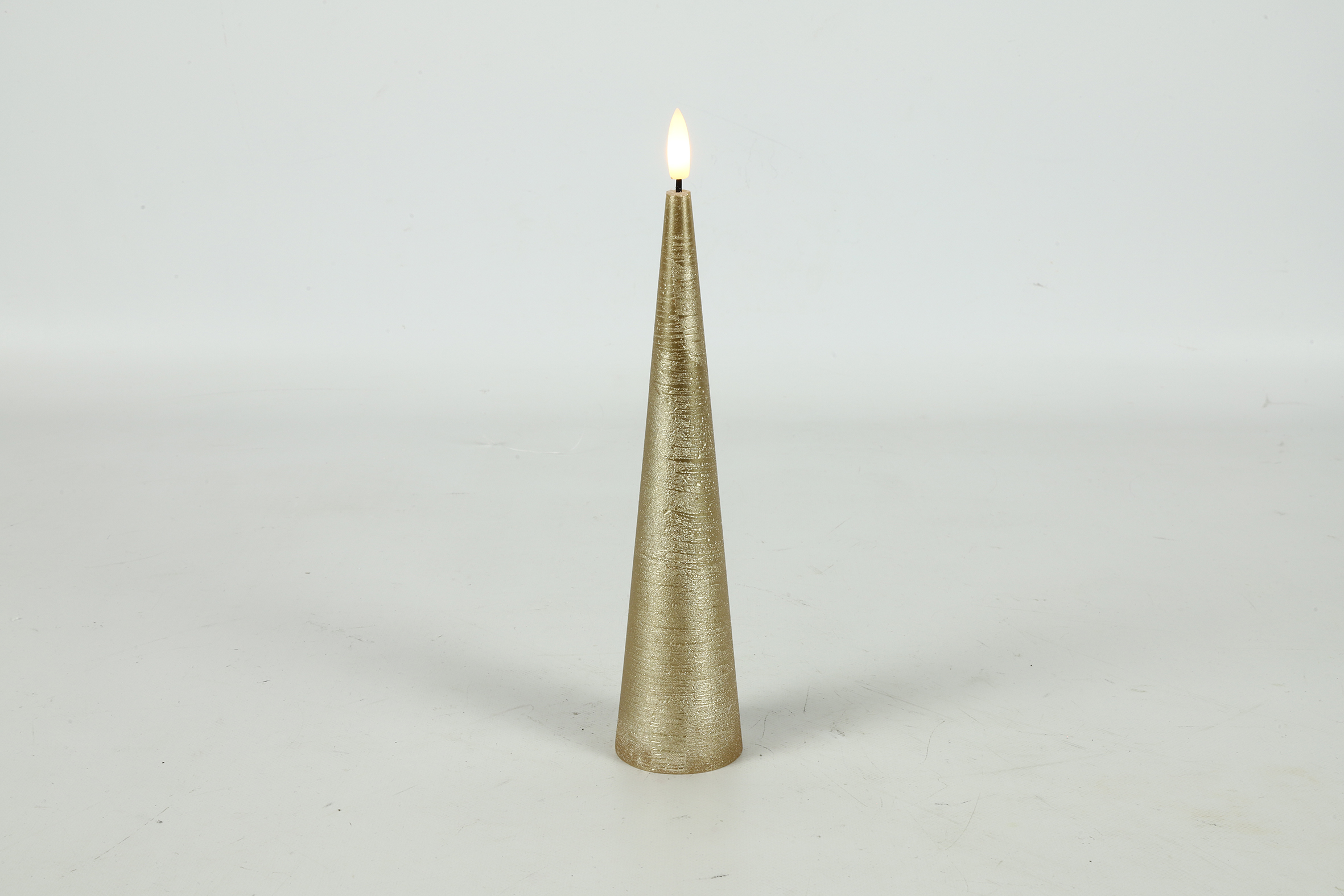 Cone Candle 5cm Led Co Lyon S Gold Gift