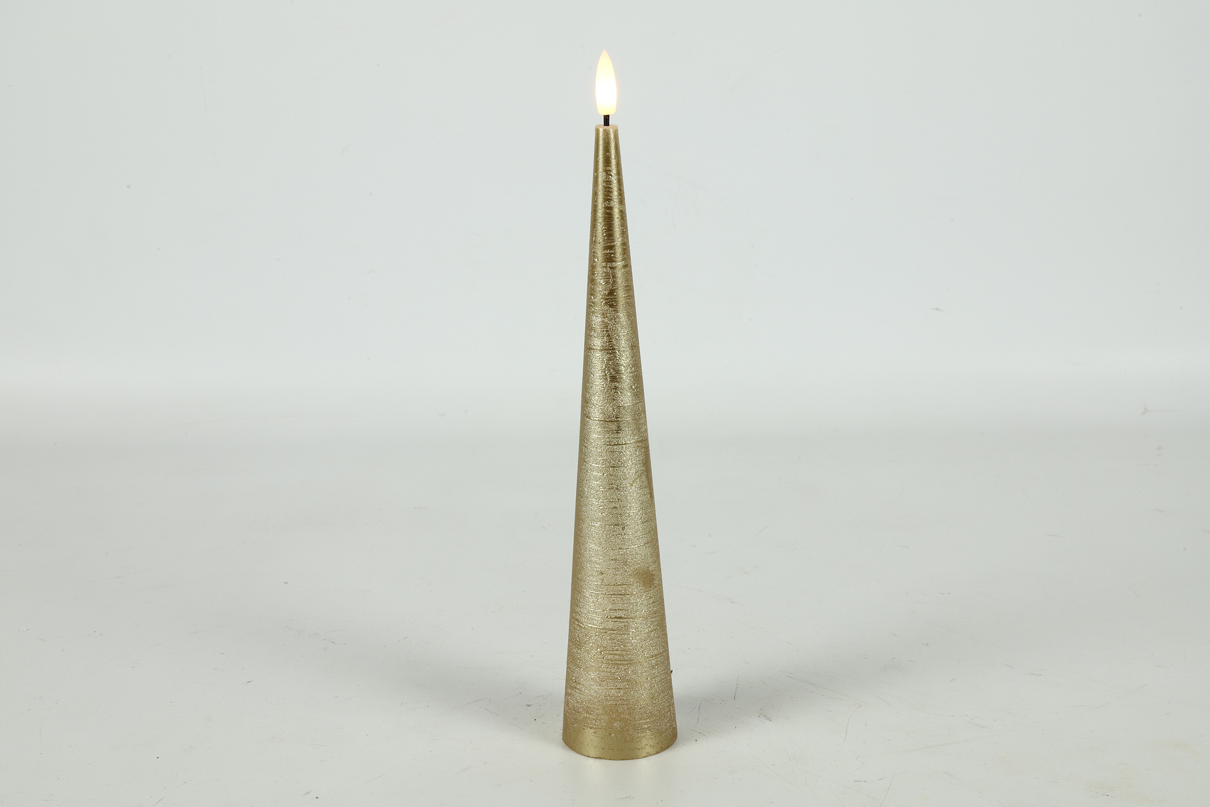 Cone Candle 5cm Led Co Lyon M Gold Gift