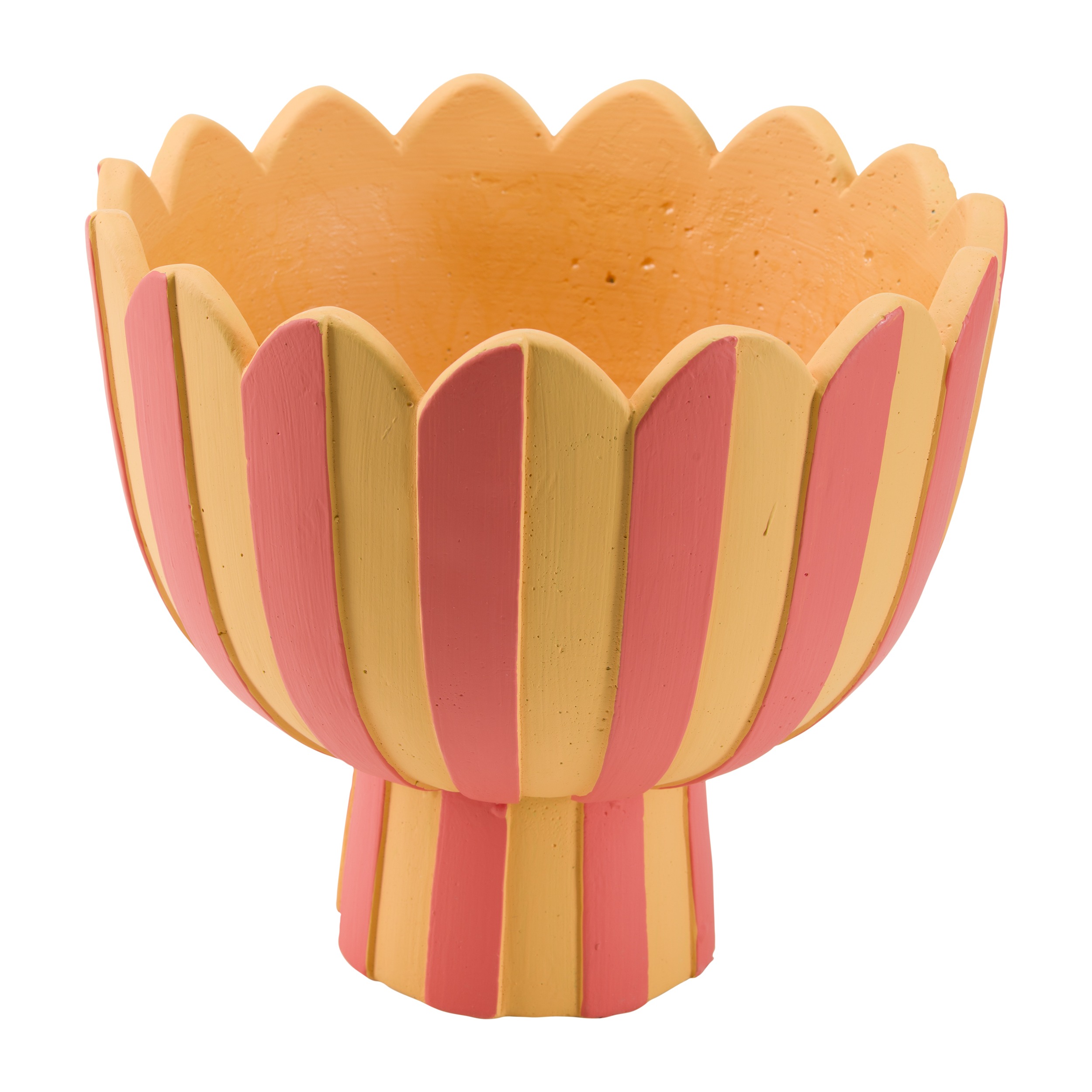 Moira Footed Cachepot L Orange Gift