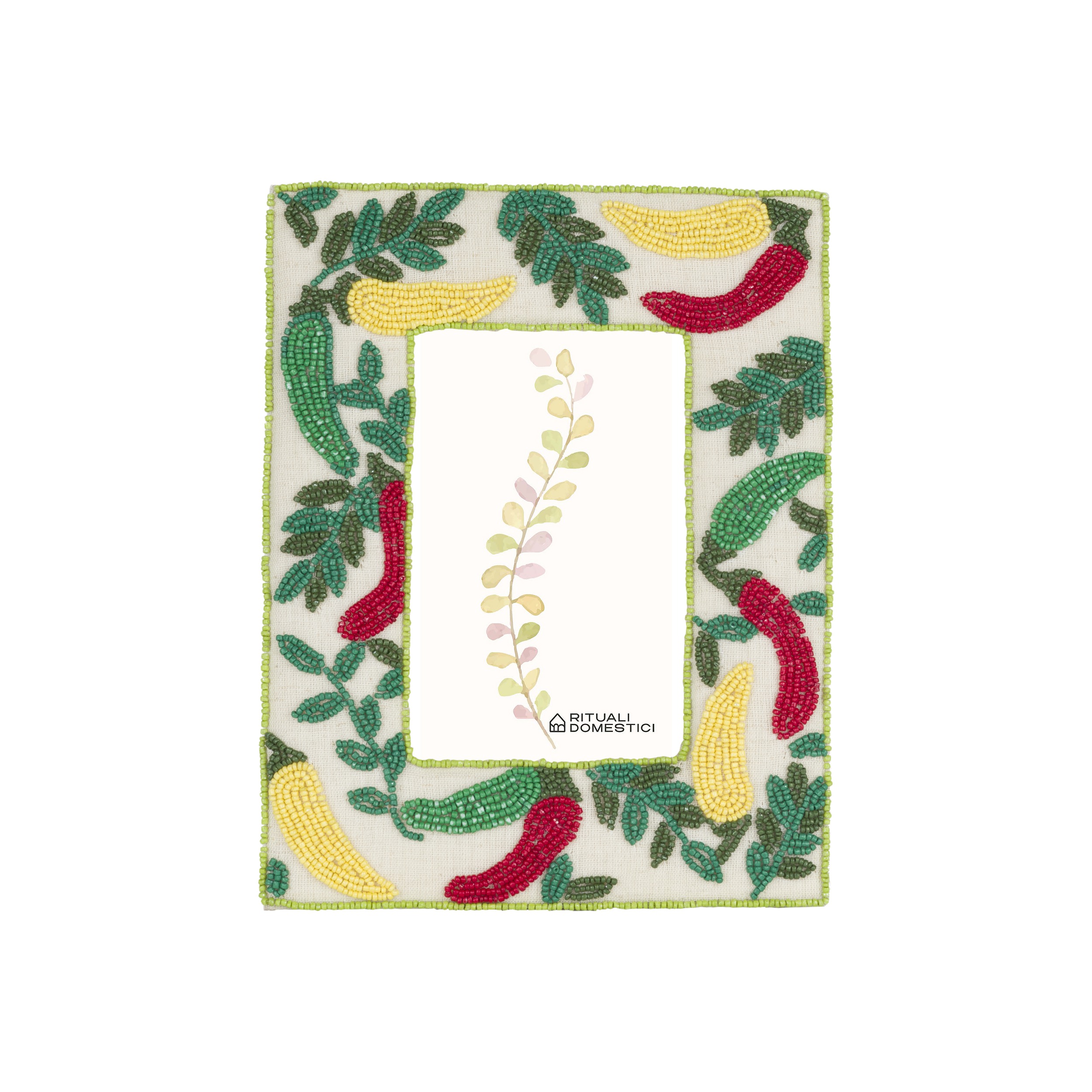 Mille306perline Ph Frame10x15 Chili Gift