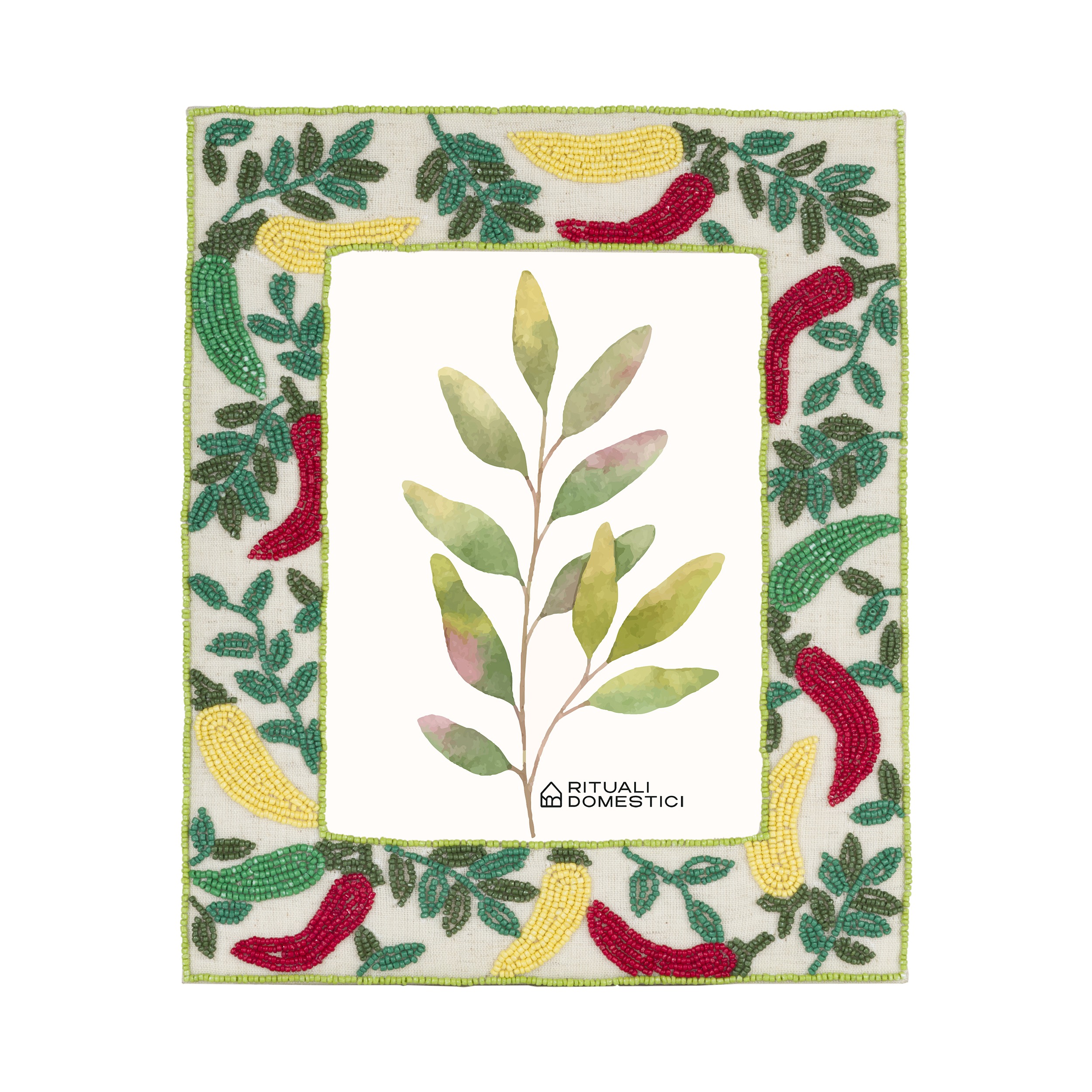 Mille306perline Ph Frame15x20 Chili Gift