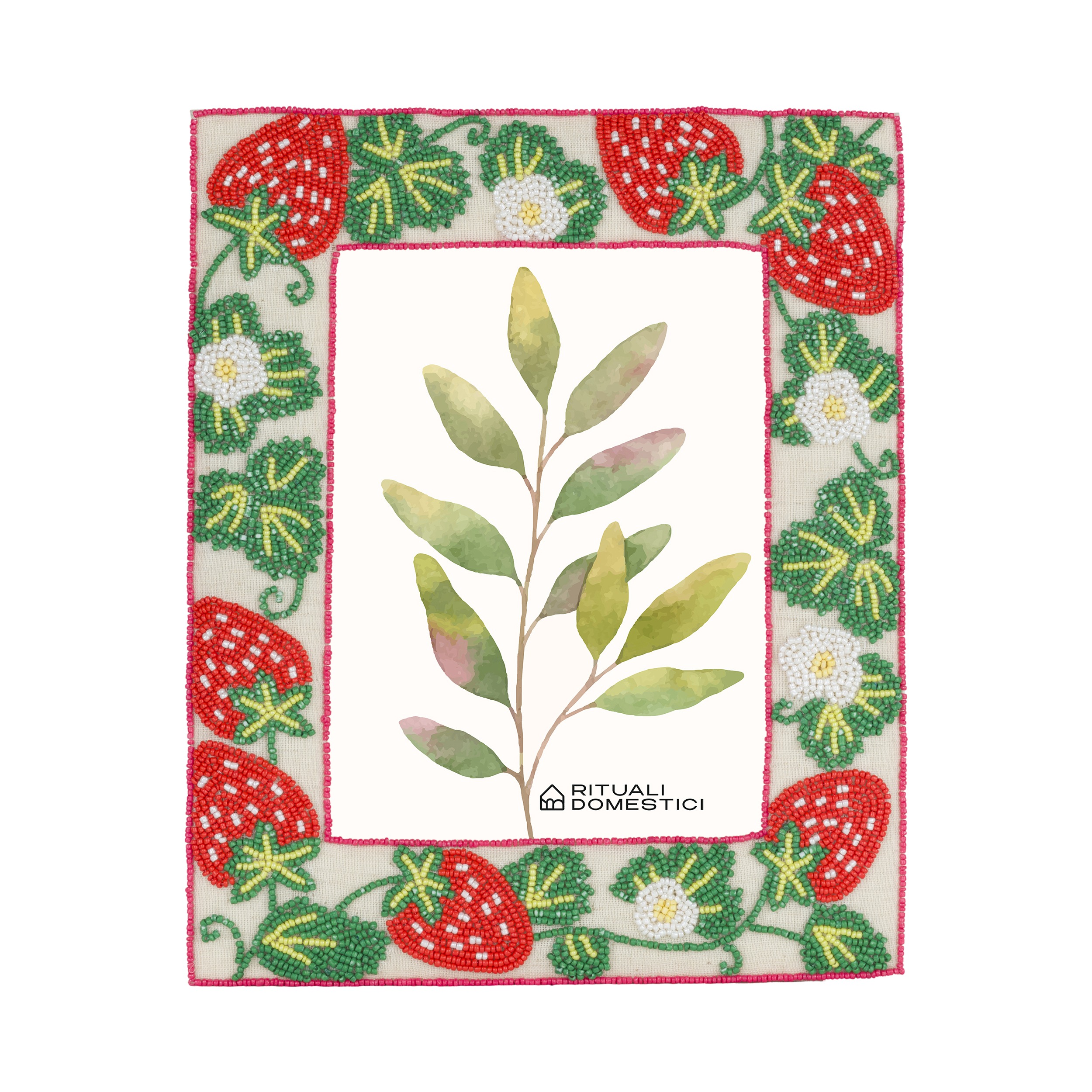 Mille306perline Ph Frame 15x20strawberry Gift