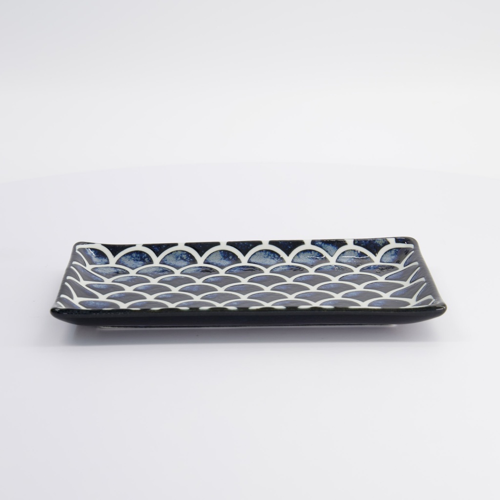 Cobalt Blue Mermaid Design Plate 22x13x2cm 6/48 Gift