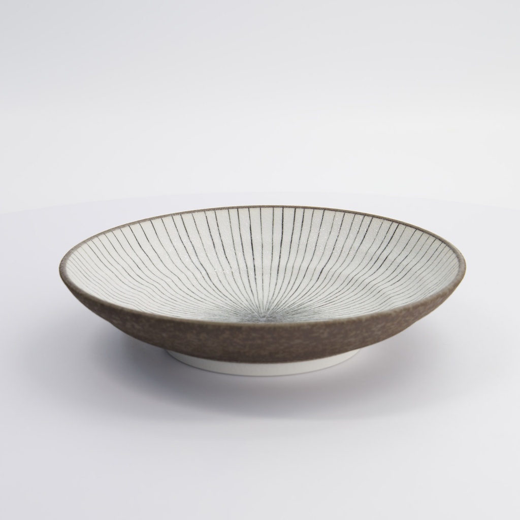 Satomaki Tokusa Deep Plate 23x5cm 33179 4/32 Gift