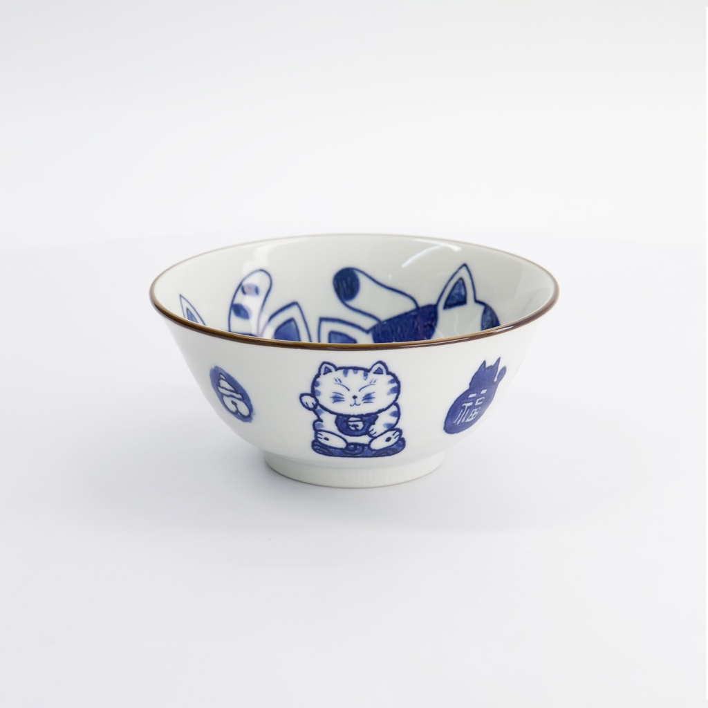Kawaii Tayo Bowl Cat Neko 14.9x6.7cmh 500ml G 33416 6/48 Gift
