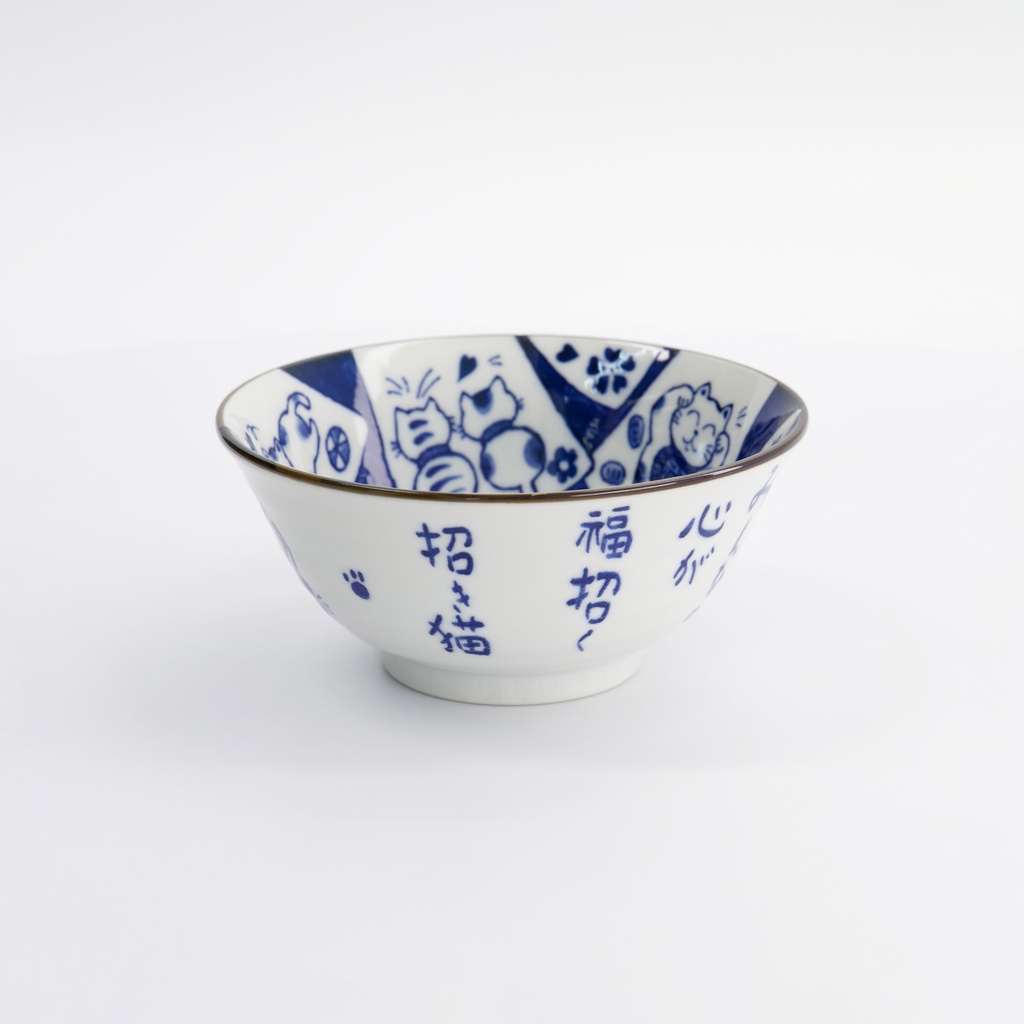 Kawaii Tayo Bowl Cat Neko 14.9x6.7cmh 500ml I 33485 6/48 Gift