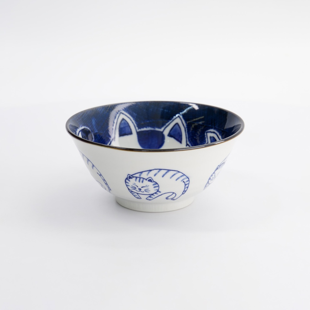 Kawaii Tayo Bowl Cat Neko 14.9x6.7cmh 500ml K 33487 6/48 Gift