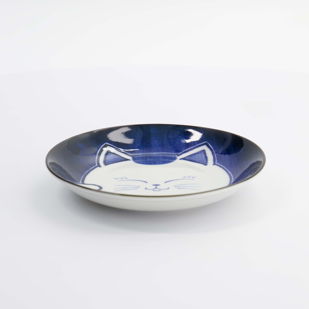 Kawaii Round Plate Cat Neko 16.7x2.8cm F 33500 6/72 Gift