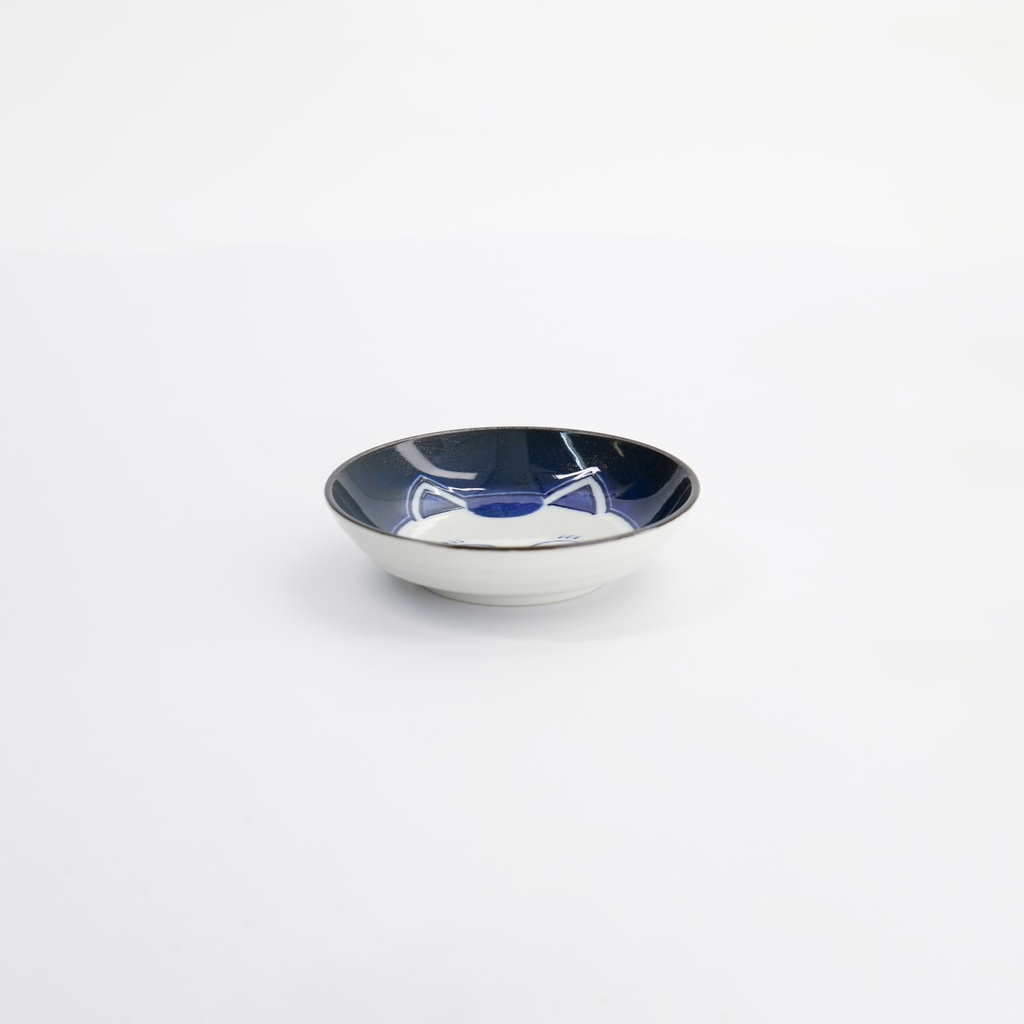 Kawaii Round Sauce Dish Cat Neko 10.2x2.5cm F 33502 12/144 Gift