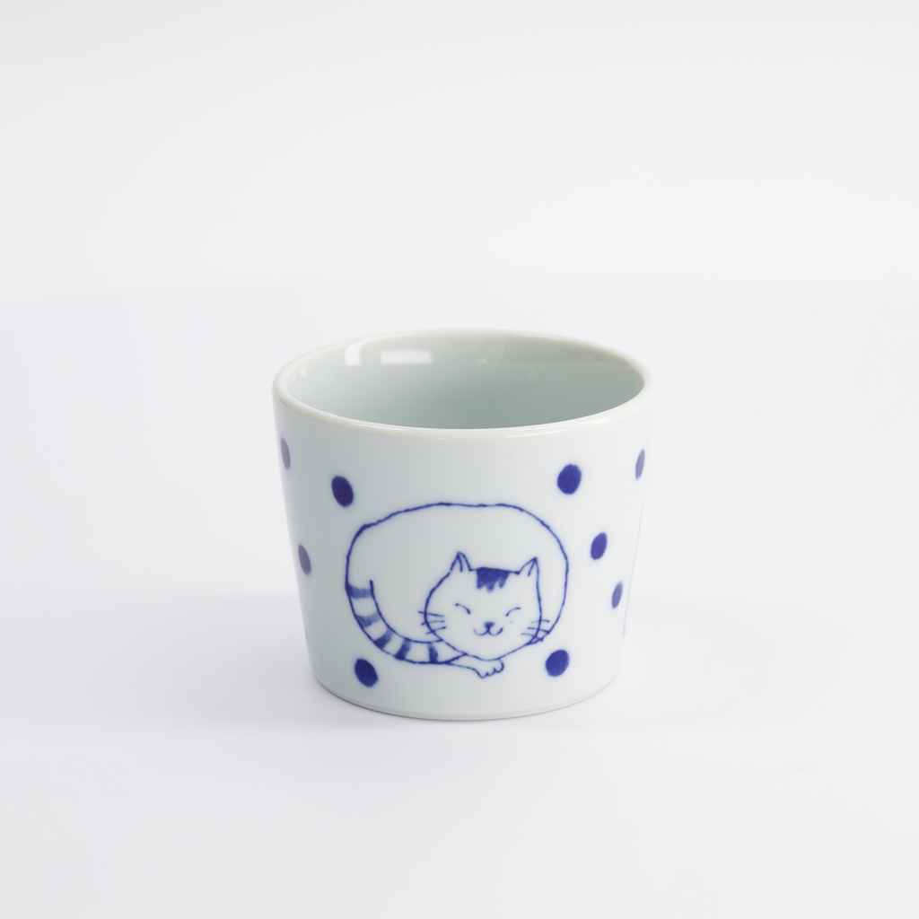 Neko Maruke Cat Cup 8.5x7cm 230ml 21038054 6/72 Gift