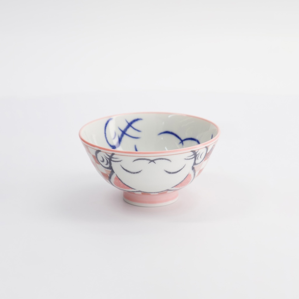 Kawaii Rice Bowls 11.3x5.8cm 300ml Bowl Lucky Cat Pink 33211 5/80 Gift