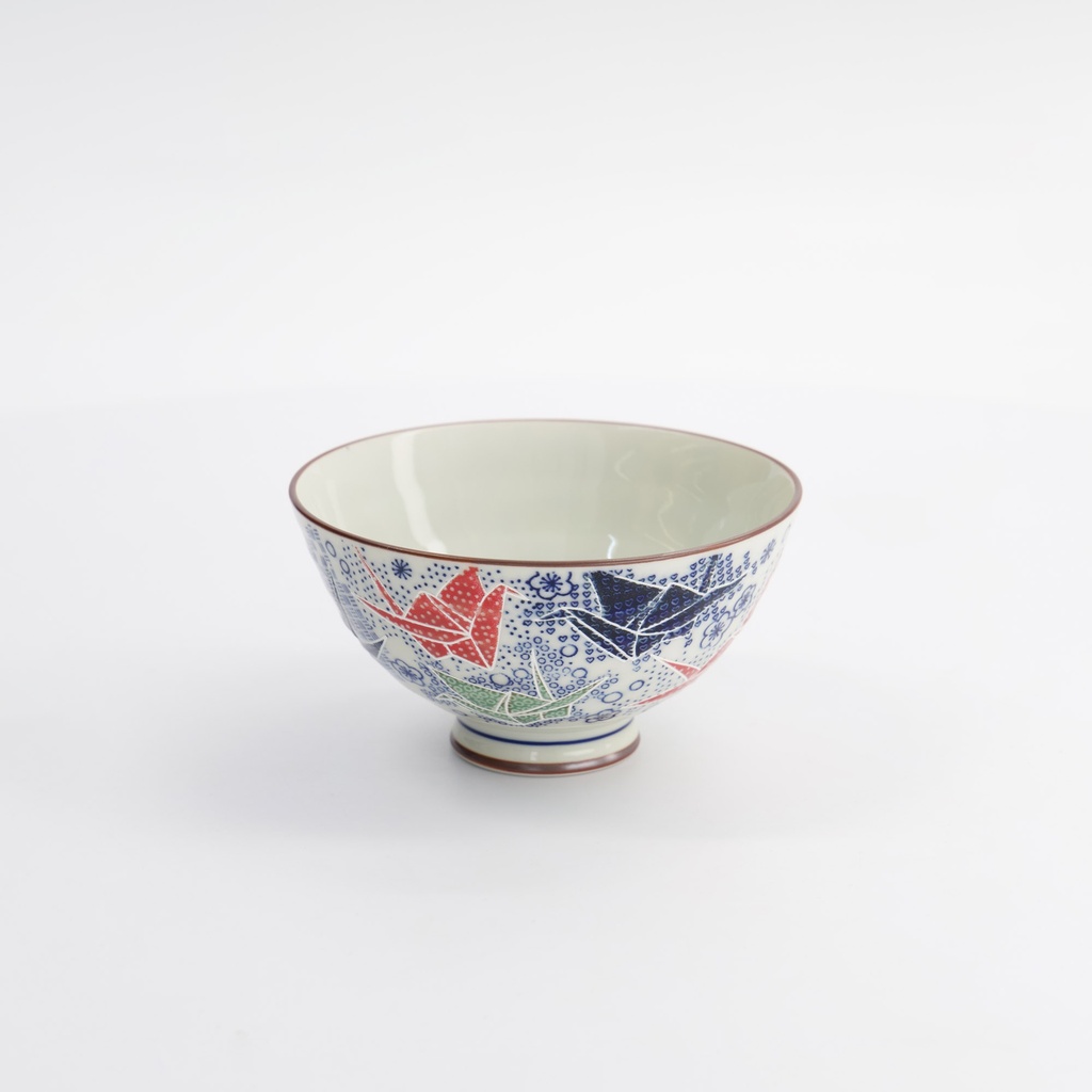Kawaii Rice Bowl Origami Crane 11.5x6cm 300ml Blue 33590 5/120 Gift