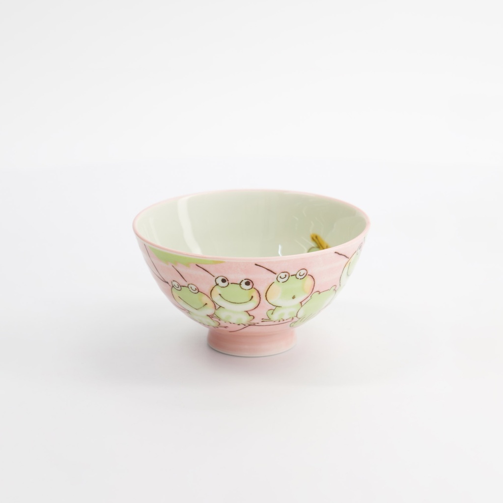 Kawaii Rice Bowl 11.4x6.2cm 300ml Frog Pink 33596 5/120 Gift