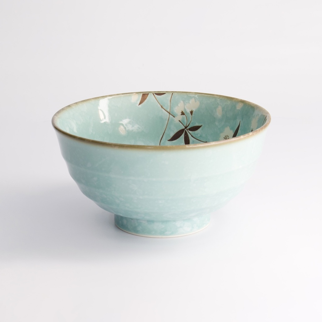 Light Blue Sakura Bowl 17x9cm 900ml 4/32 Gift