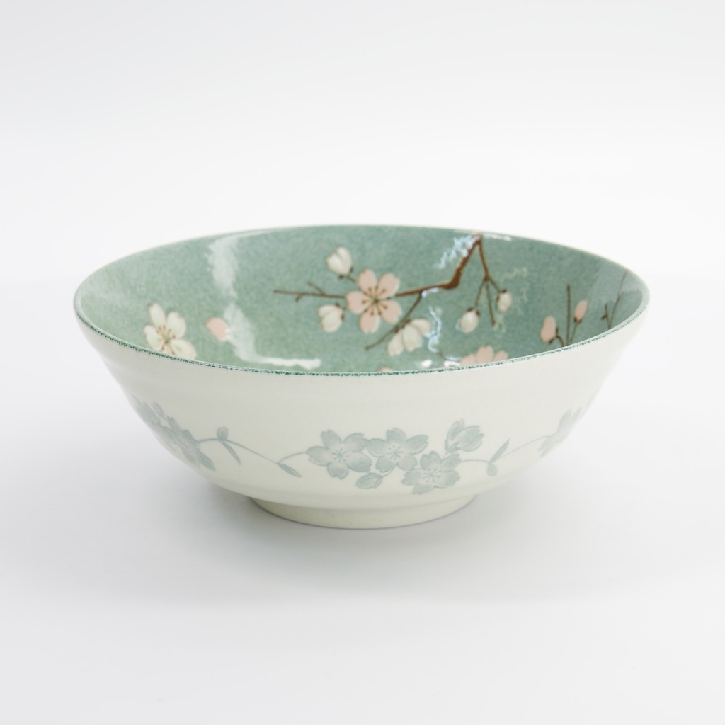 Fujisakura Ramen Bowl 21x7.8cm 1000ml Green 33706 3/36 Gift